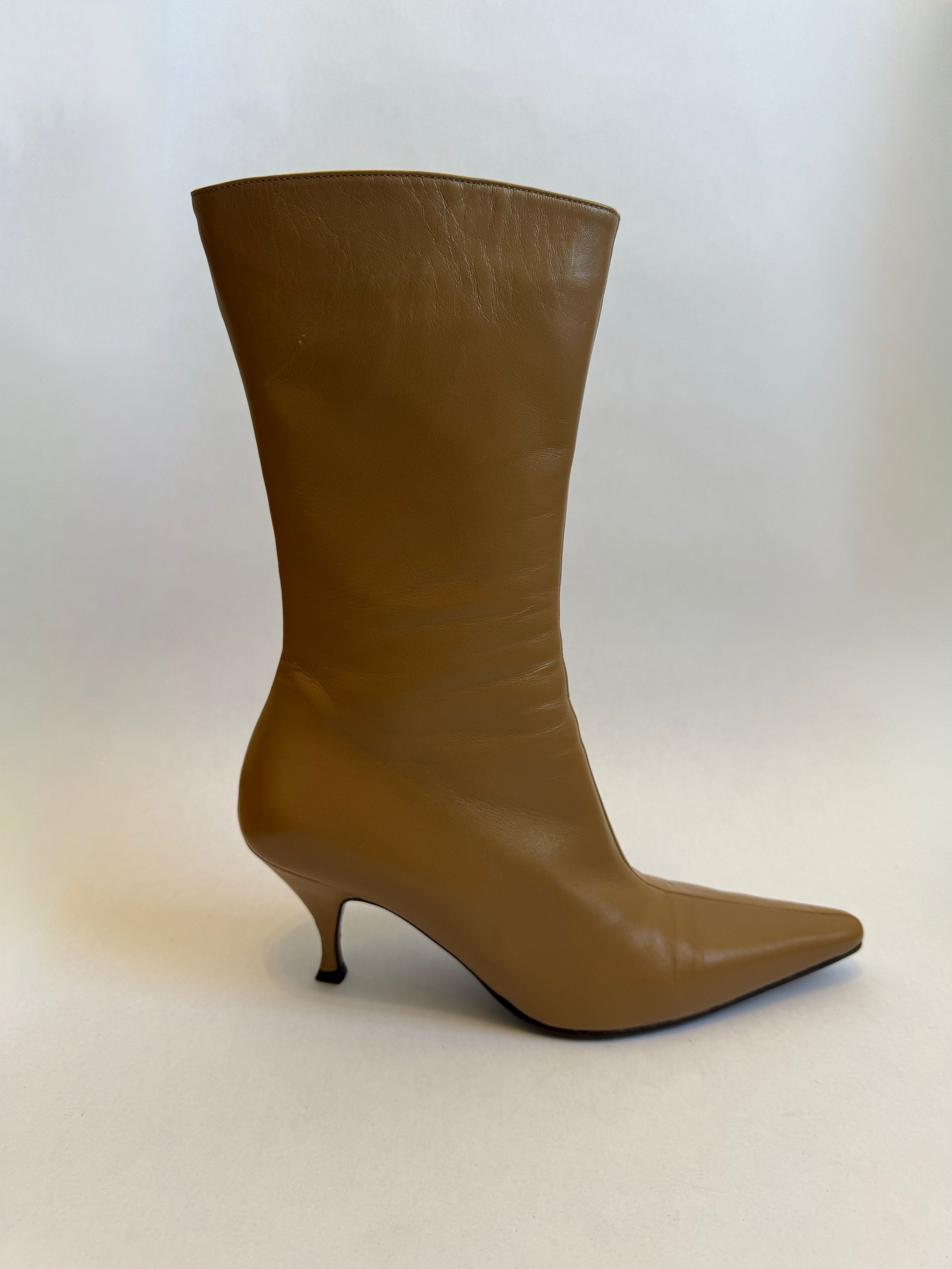Enrico Antinori Tan Leather Boots