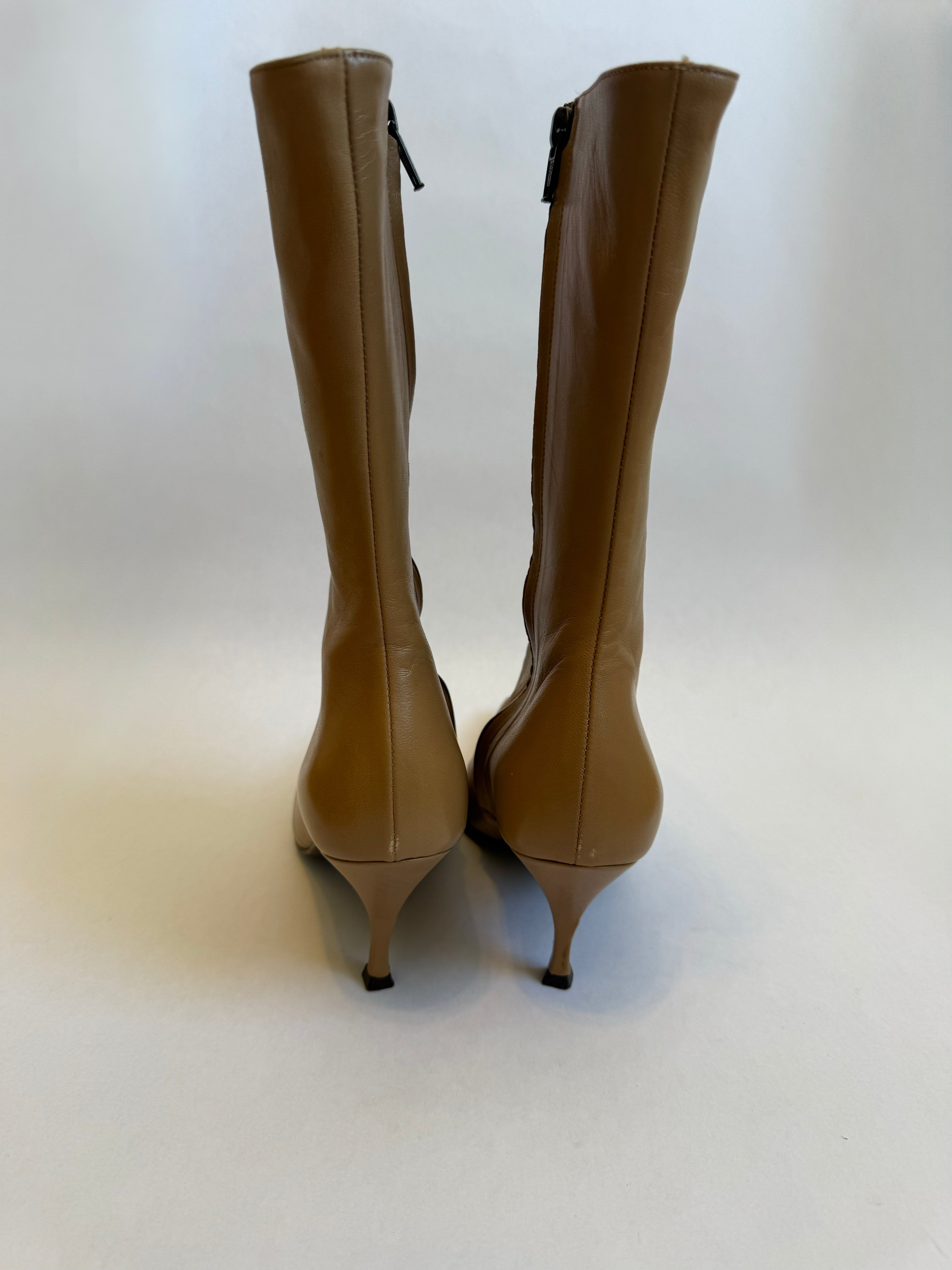 Enrico Antinori Tan Leather Boots