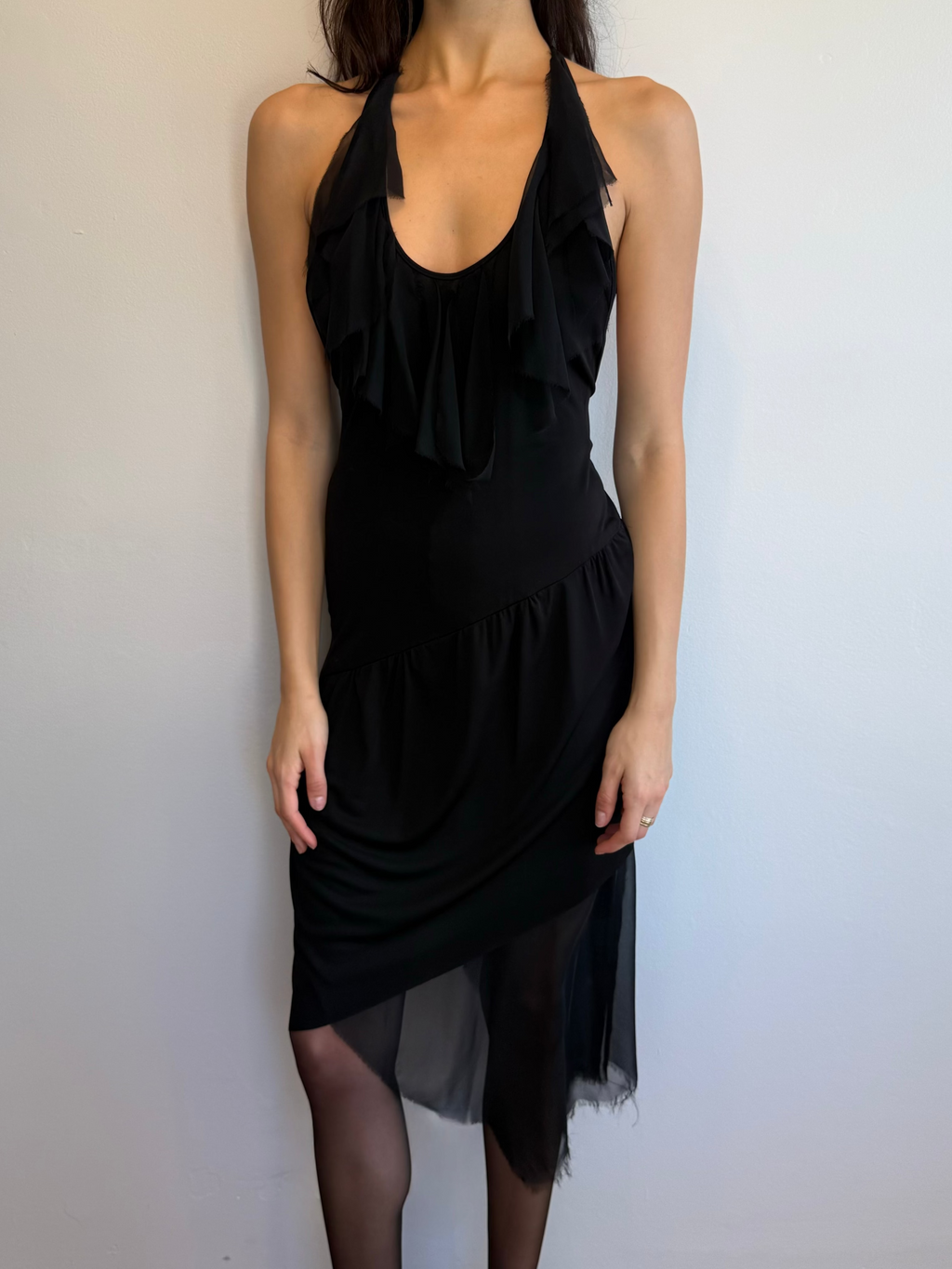 Unsigned 90s Asymmetrical Dress