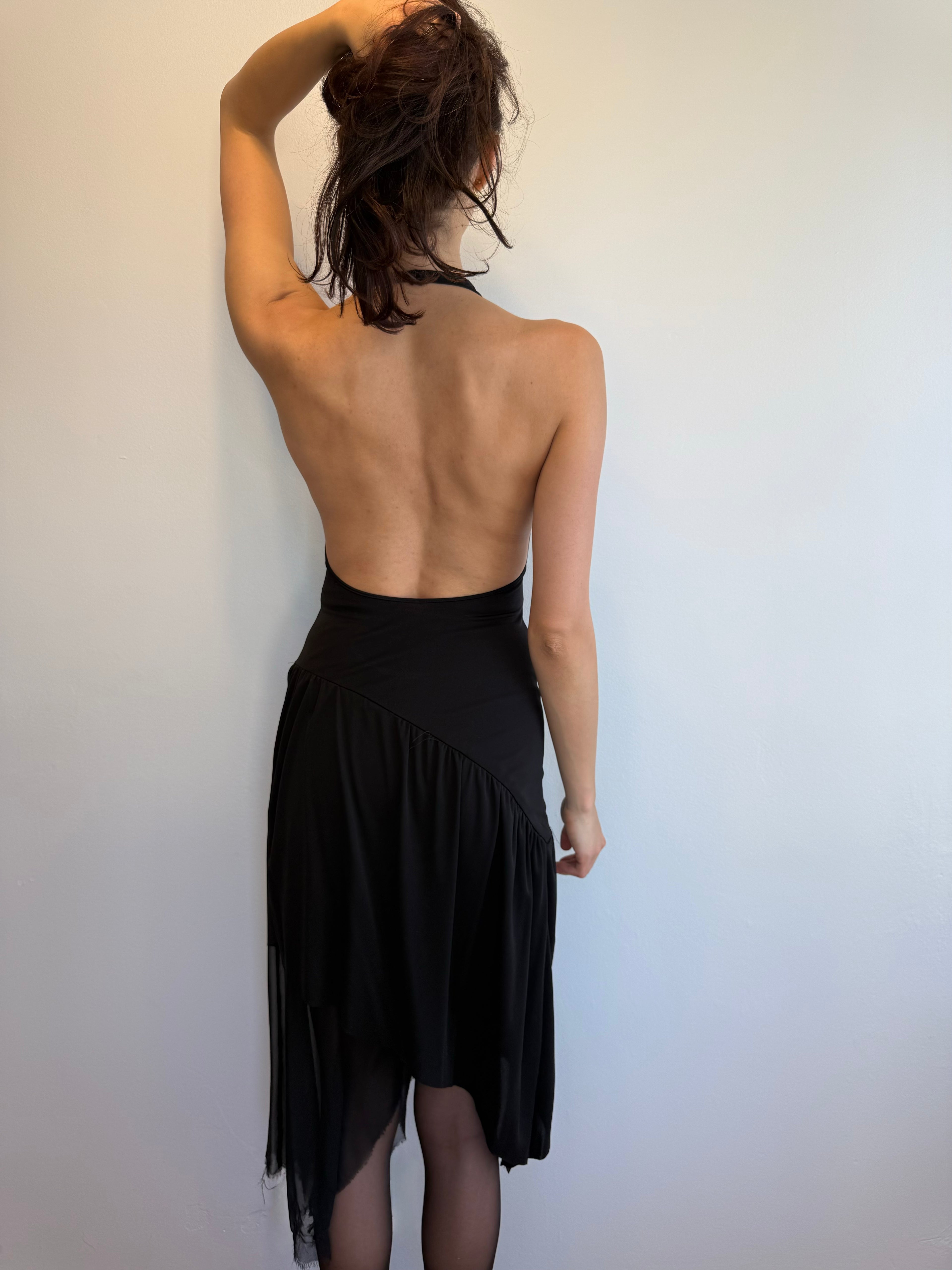 Unsigned 90s Asymmetrical Dress