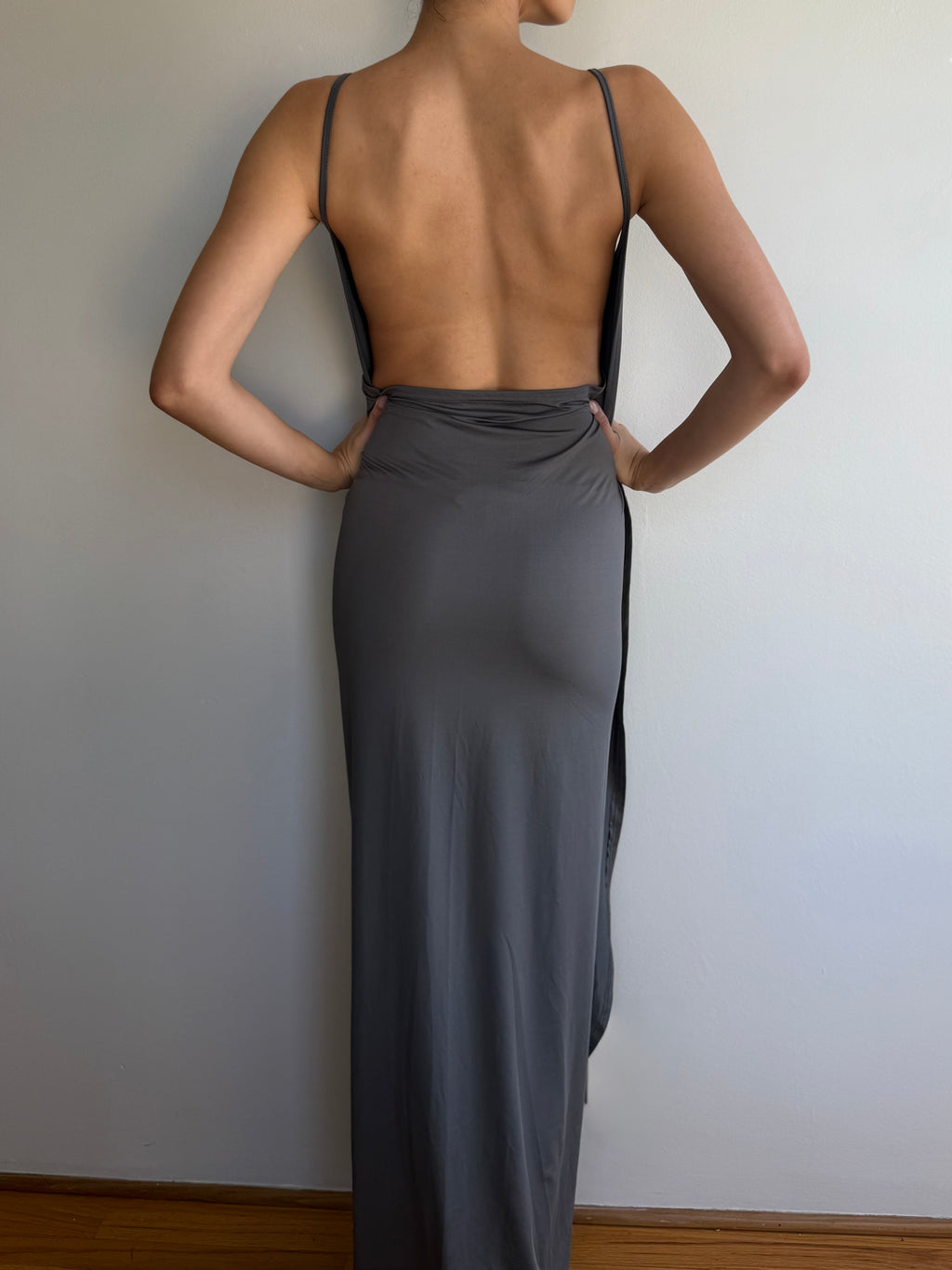 Slinky 2000s Wrap Dress