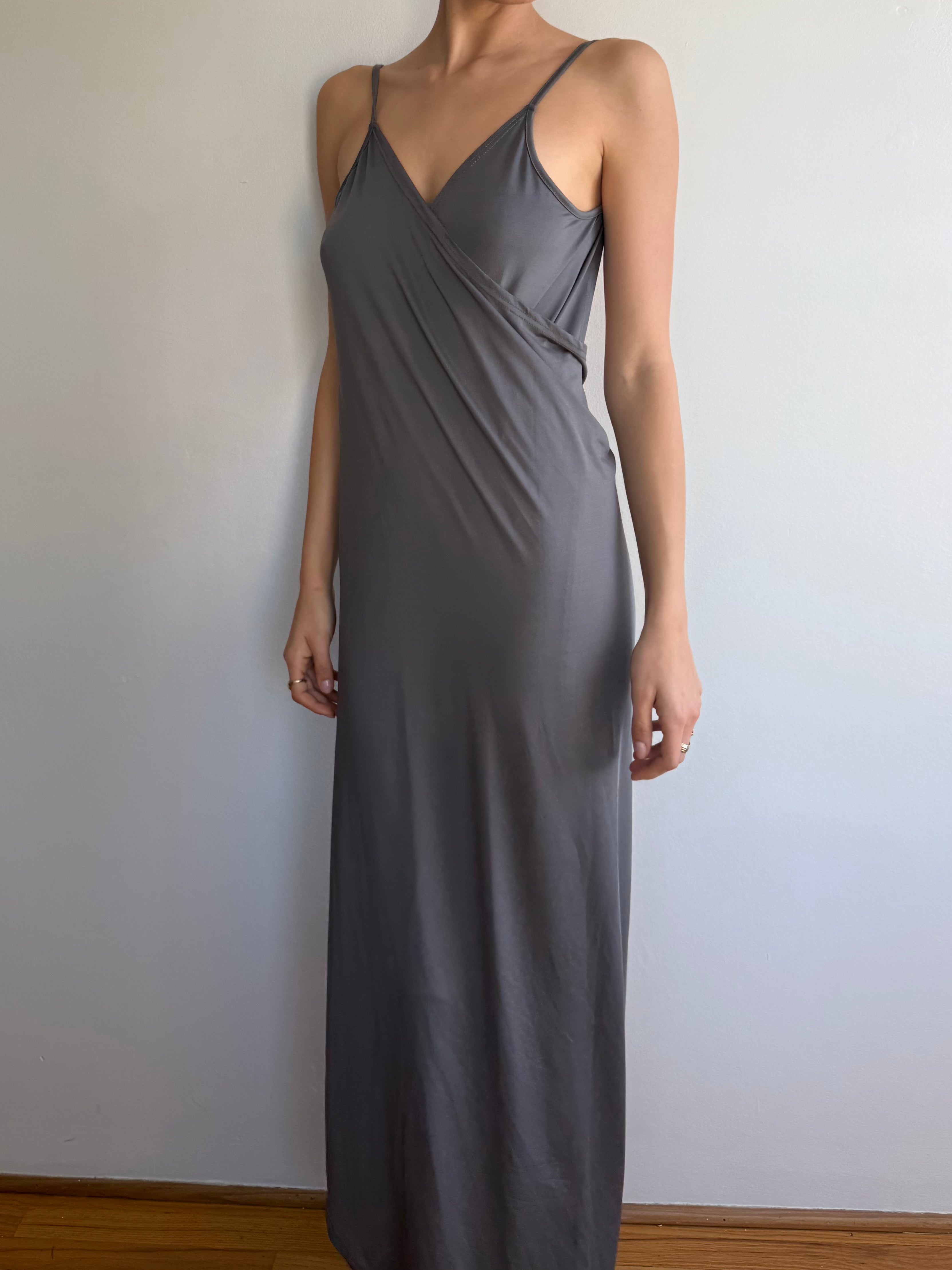 Slinky 2000s Wrap Dress