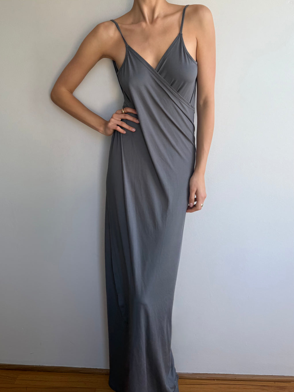 Slinky 2000s Wrap Dress