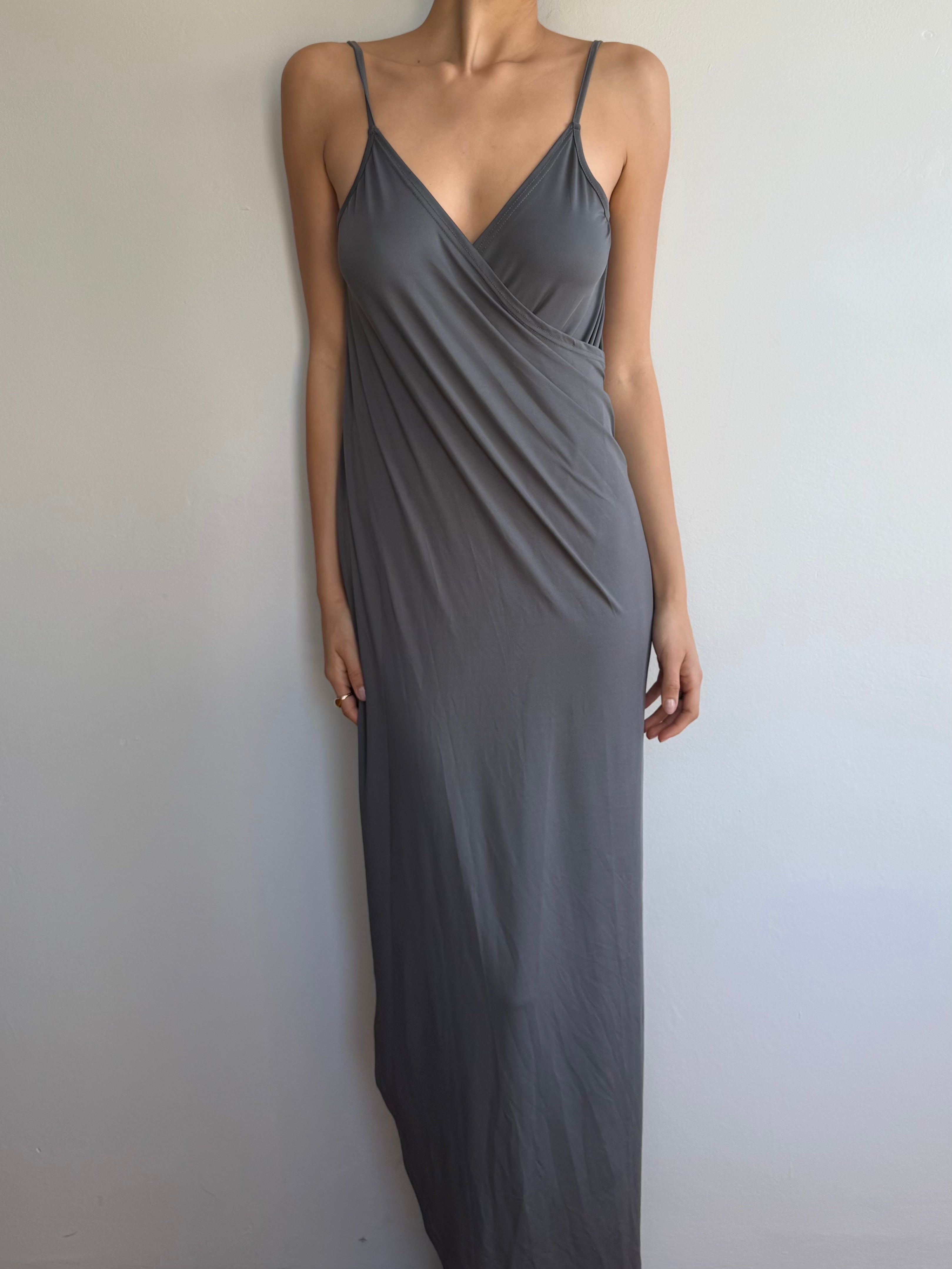 Slinky 2000s Wrap Dress