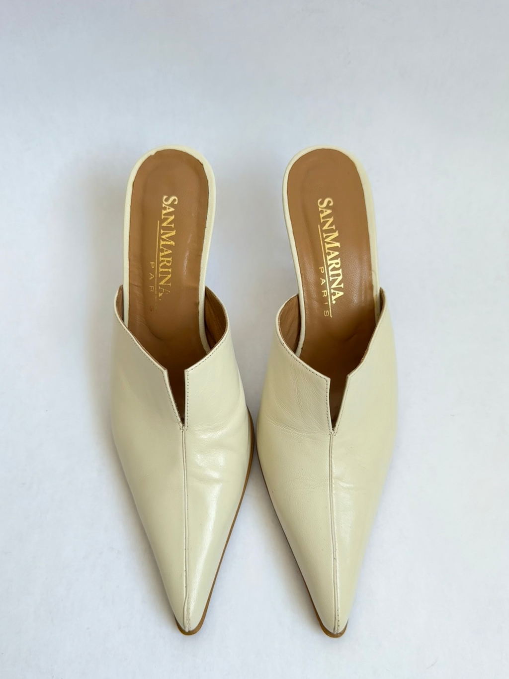 San Marina Leather Mules / 37