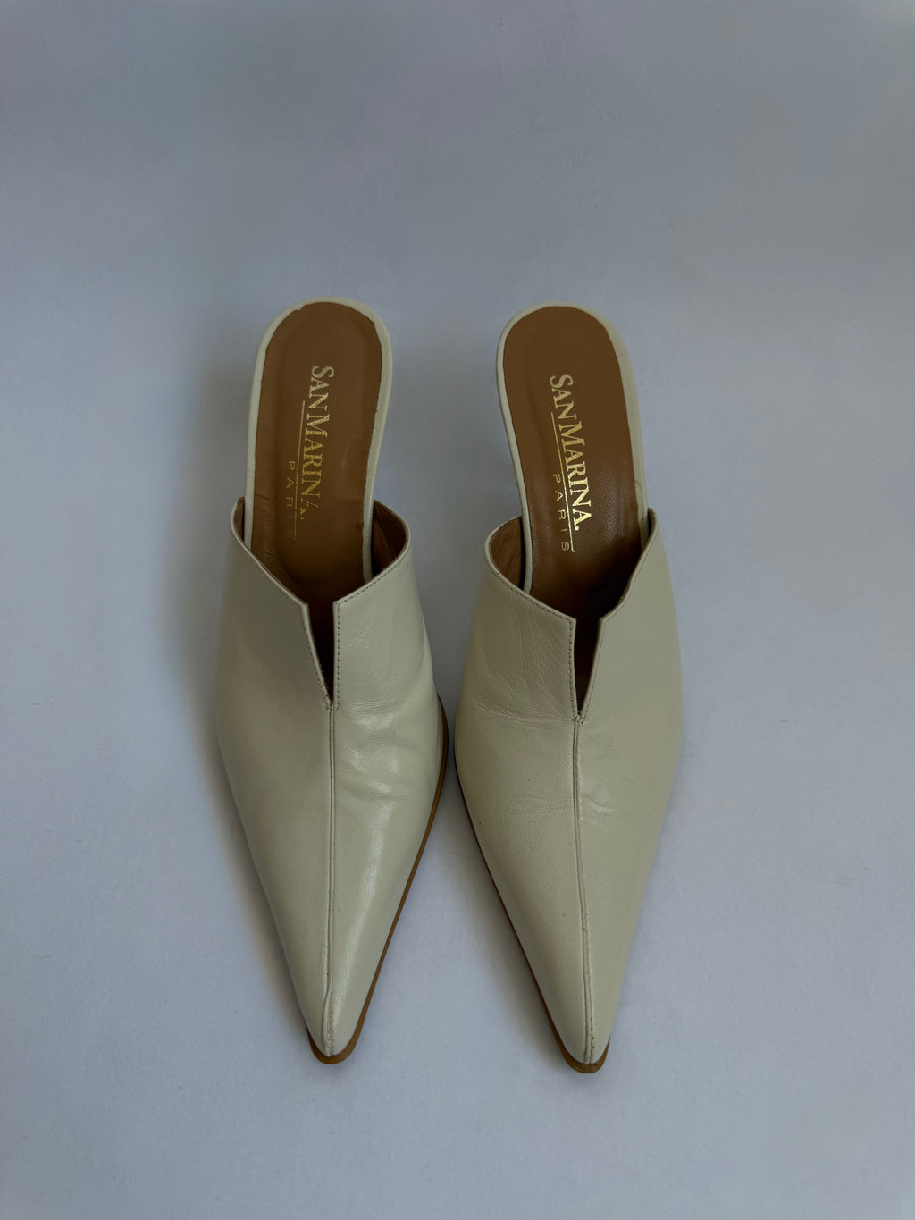 San Marina Leather Mules / 37