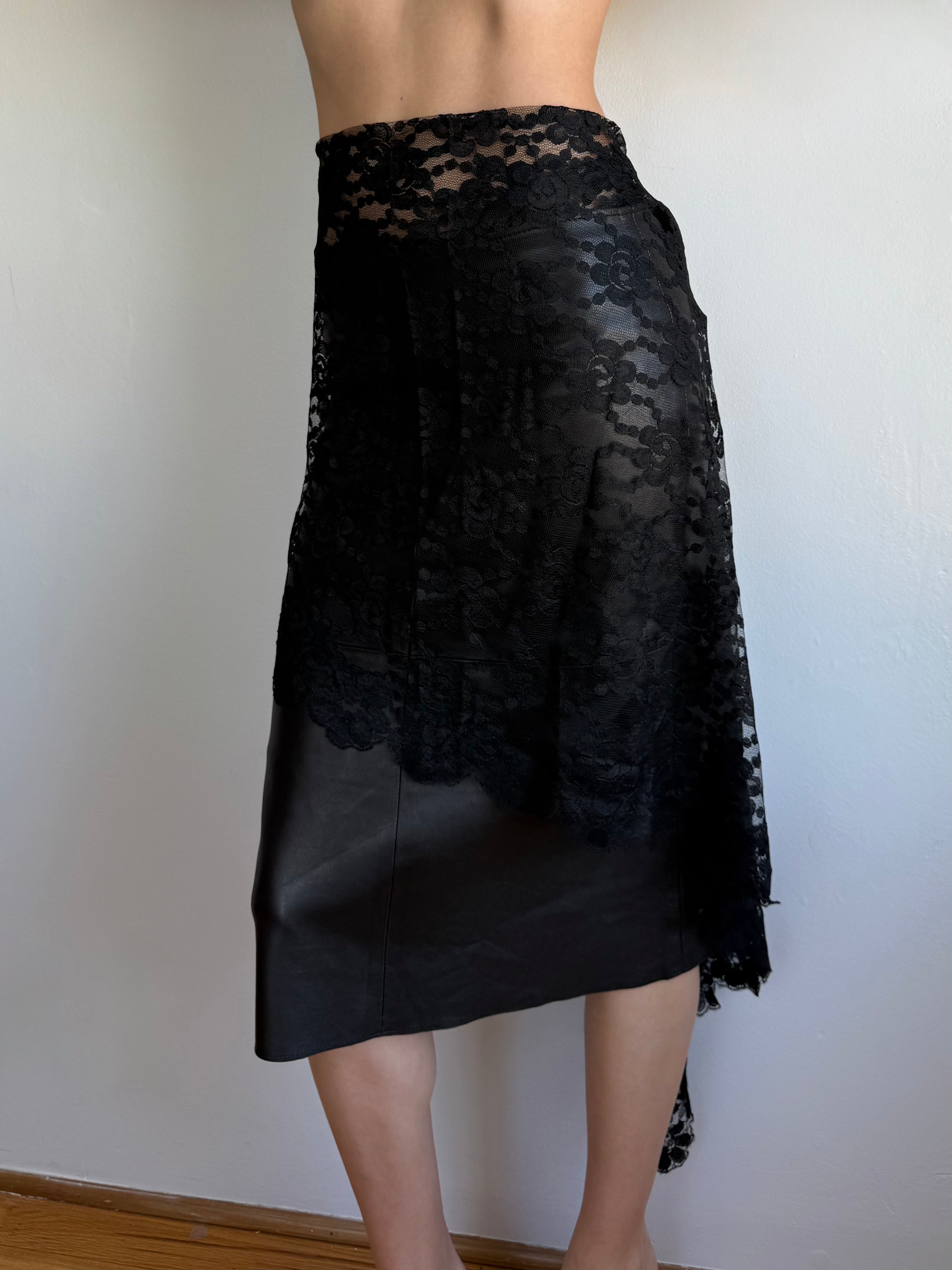 Black Floral Lace Fabric