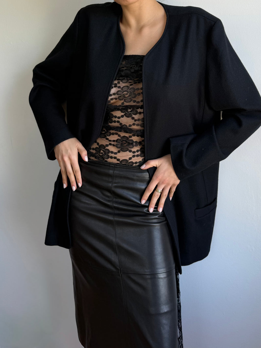 Black Floral Lace Fabric