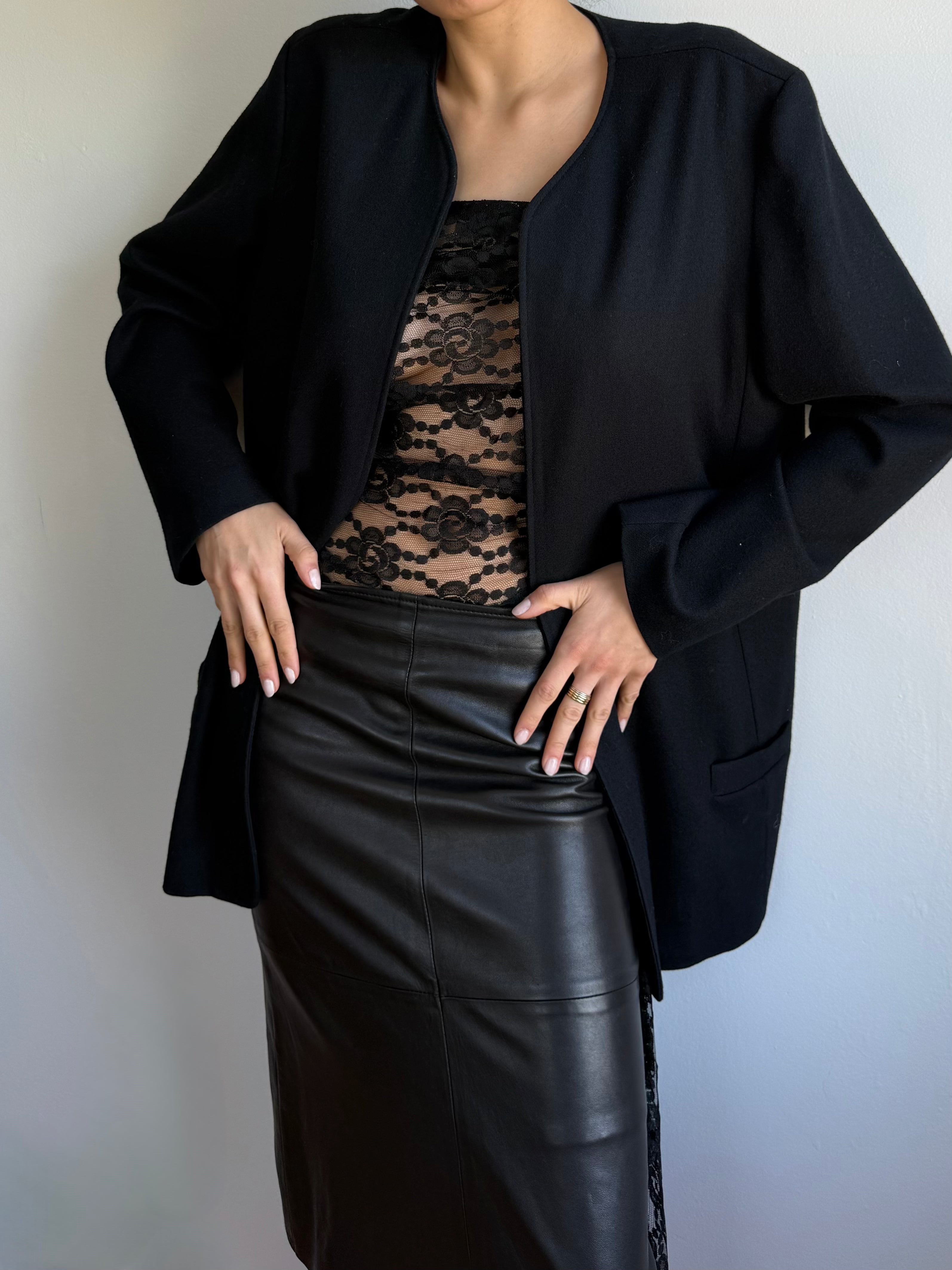 Black Floral Lace Fabric