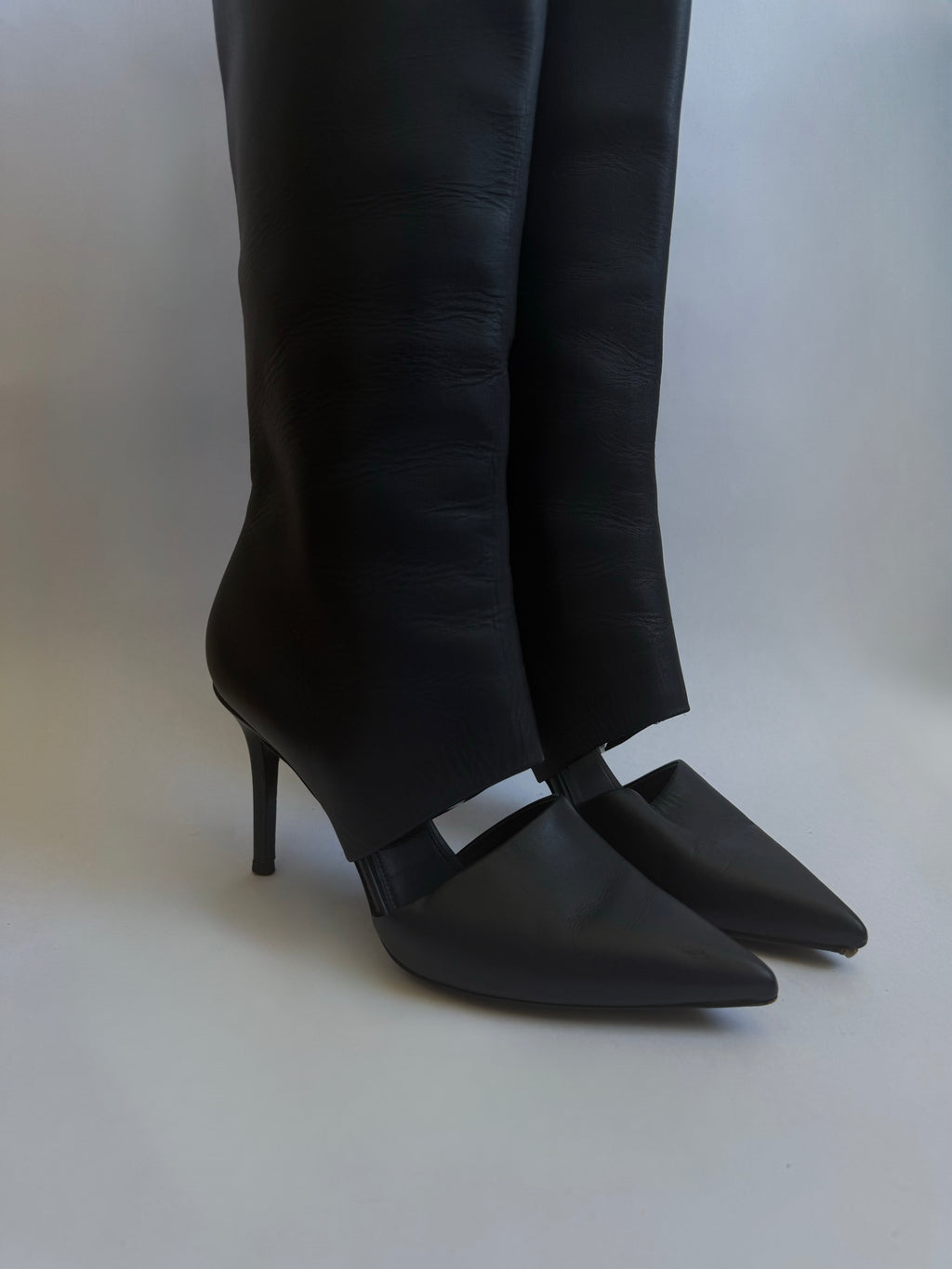 Salvatore Ferragamo Cut-out Boots / 5.5