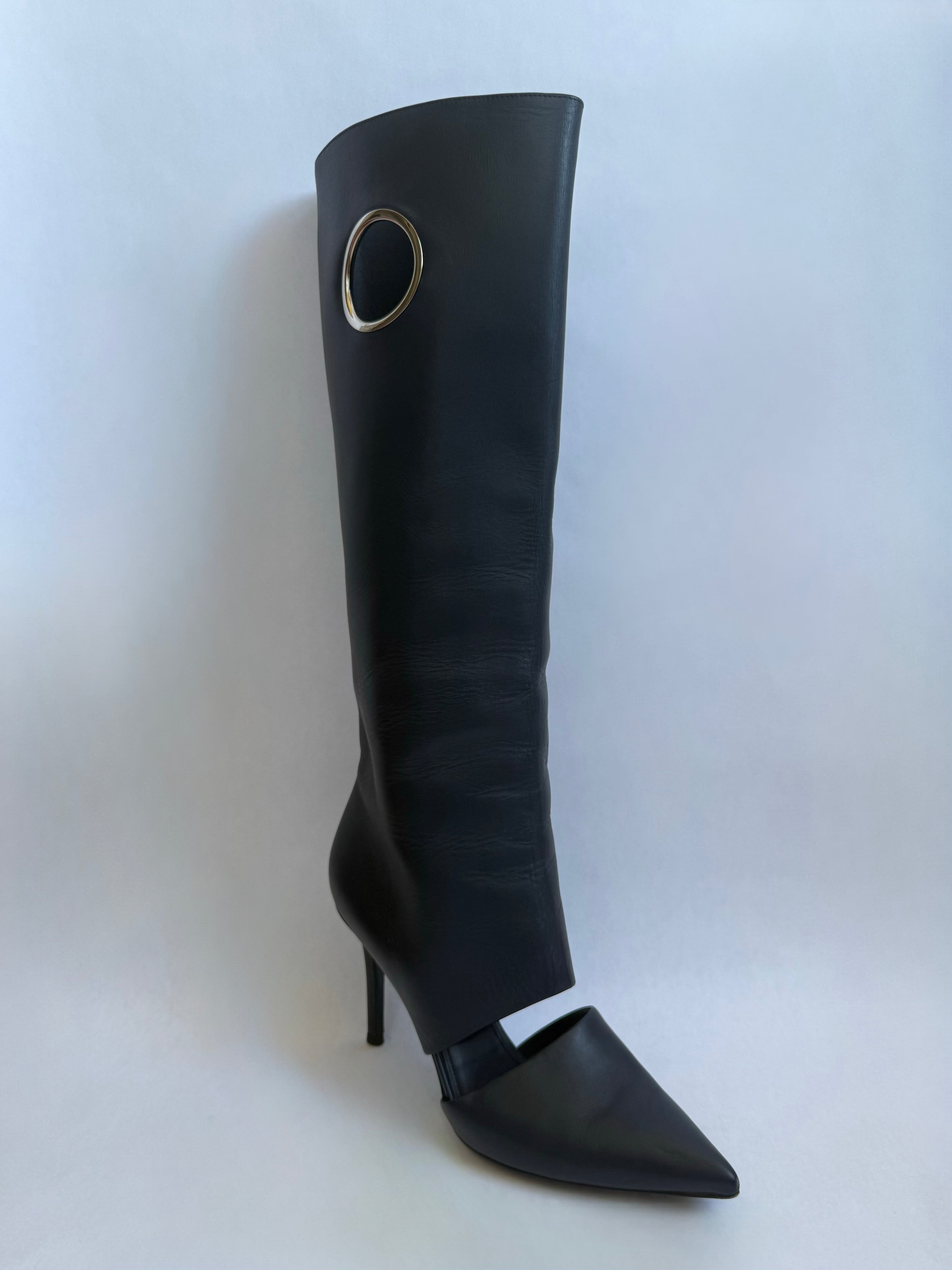 Salvatore Ferragamo Cut-out Boots / 5.5