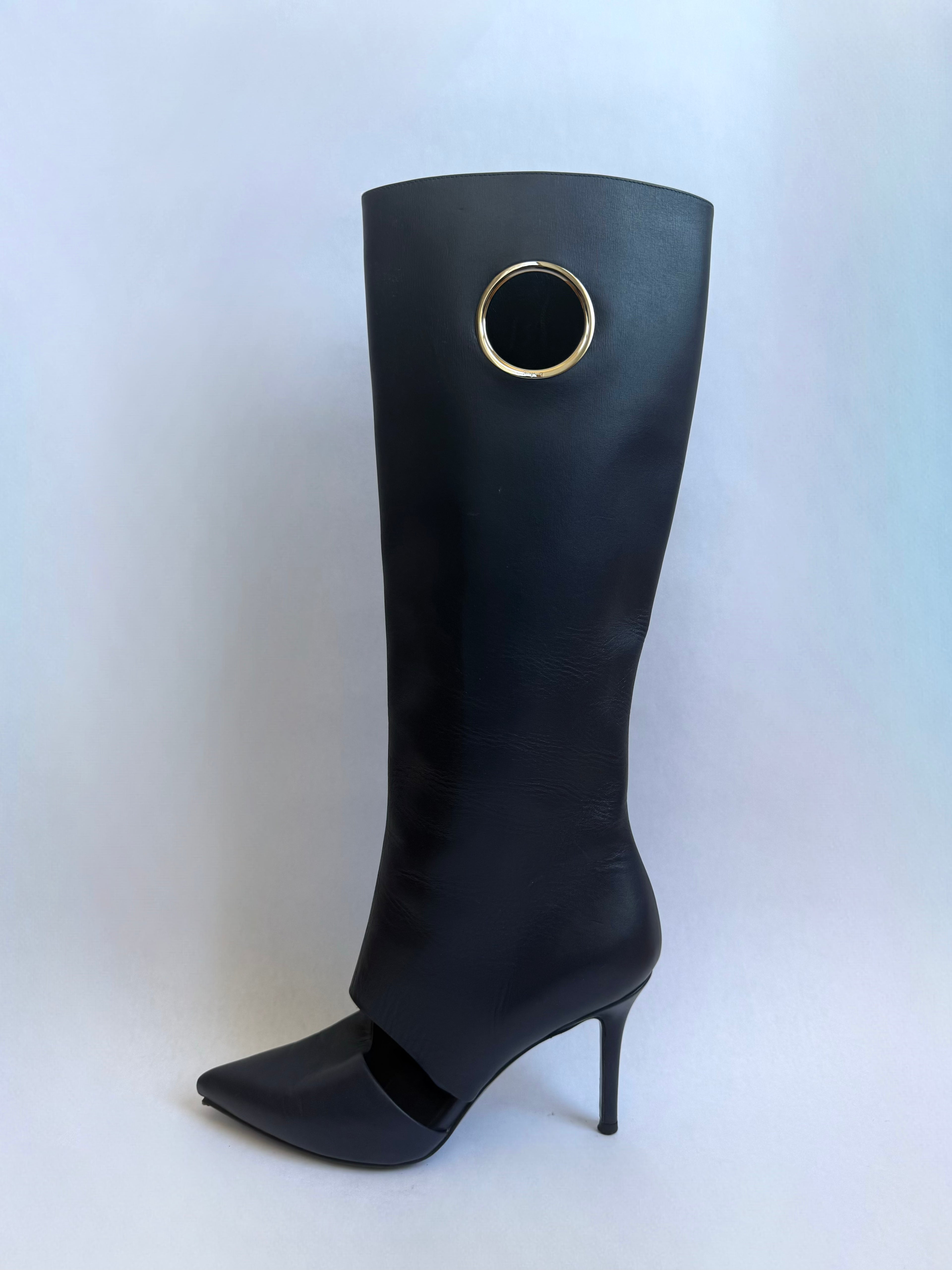 Salvatore Ferragamo Cut-out Boots / 5.5