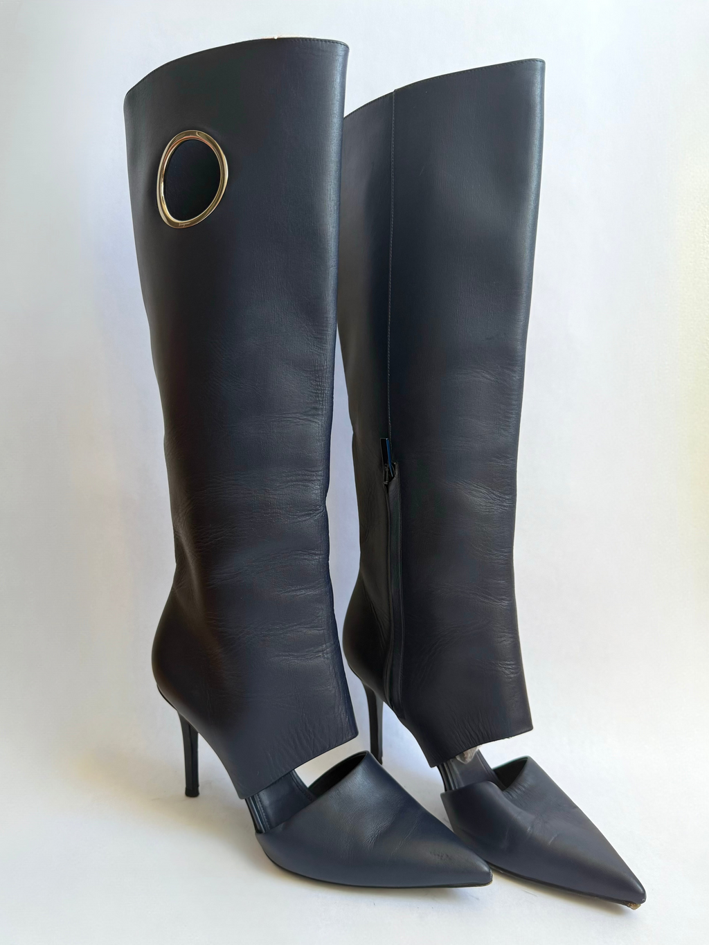 Salvatore Ferragamo Cut-out Boots / 5.5