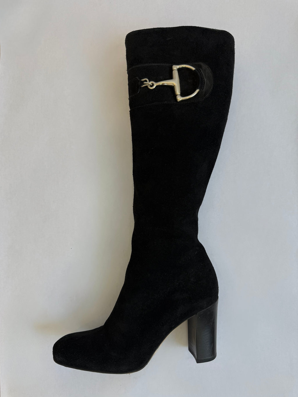 Gucci Hasler Horsebit Suede Boots