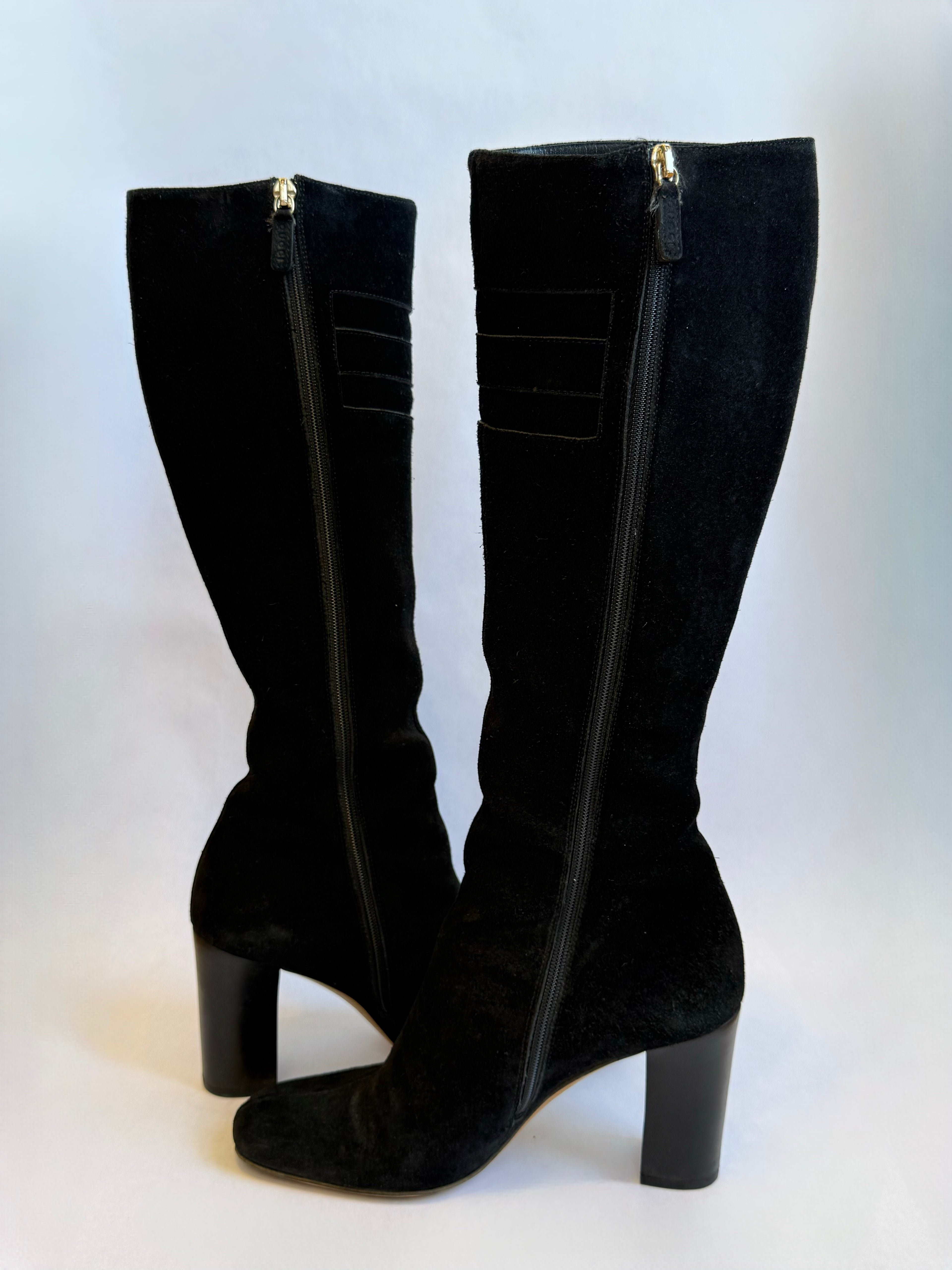 Gucci Hasler Horsebit Suede Boots