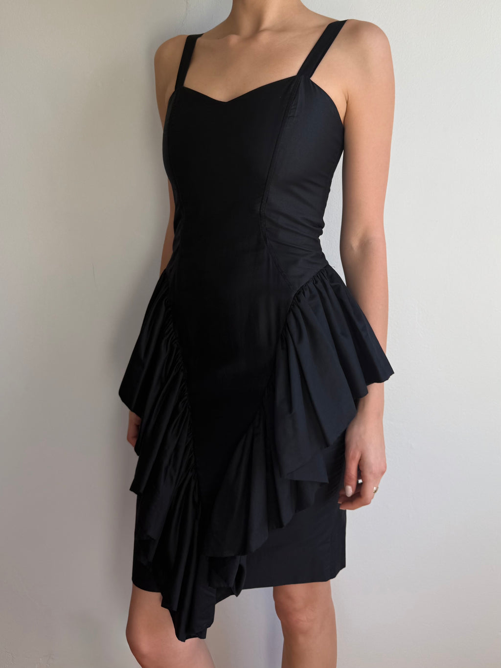 Vintage Les Nuits D’Elodie Paris Ruffle Dress / 40