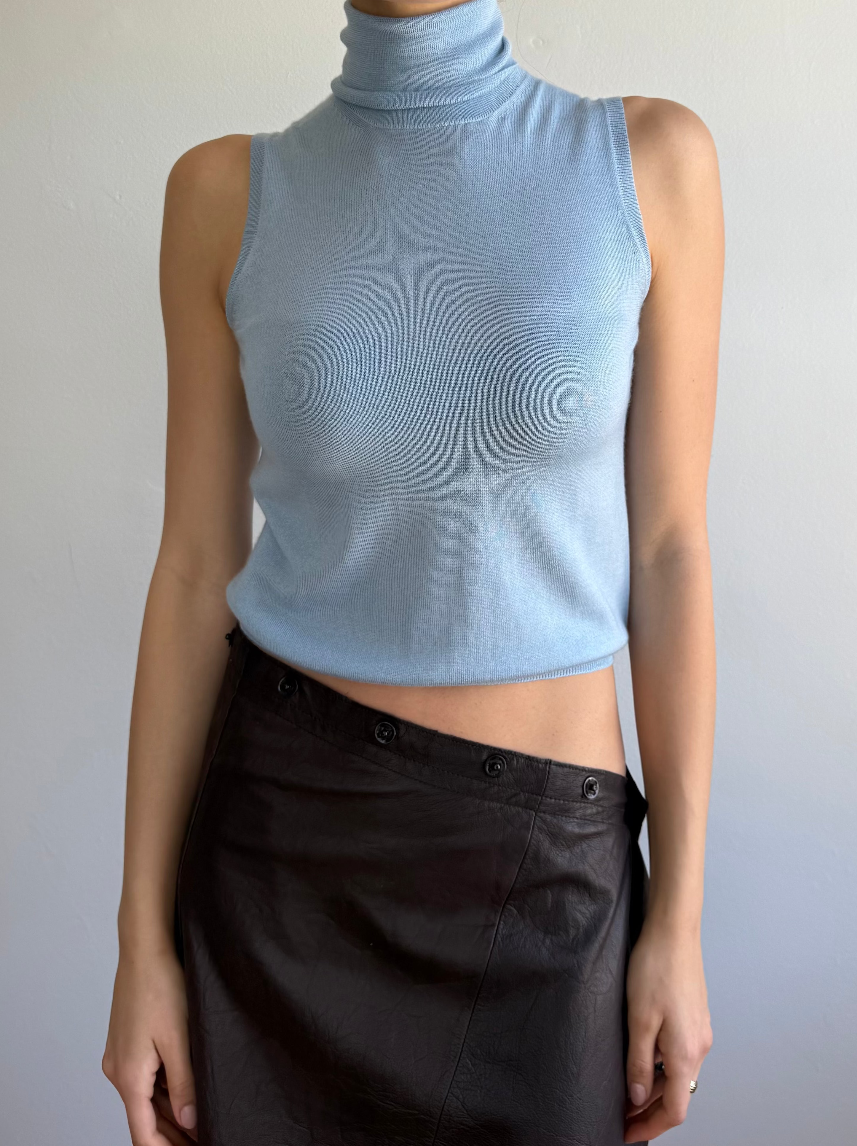 Prada Sleeveless Turtleneck Vest / 42