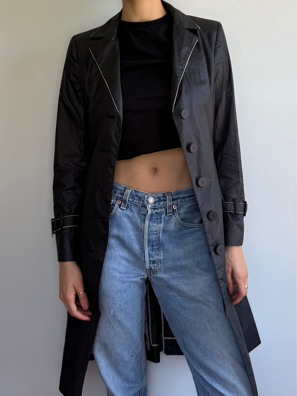 Navy Calvin Klein Light Trench / 4