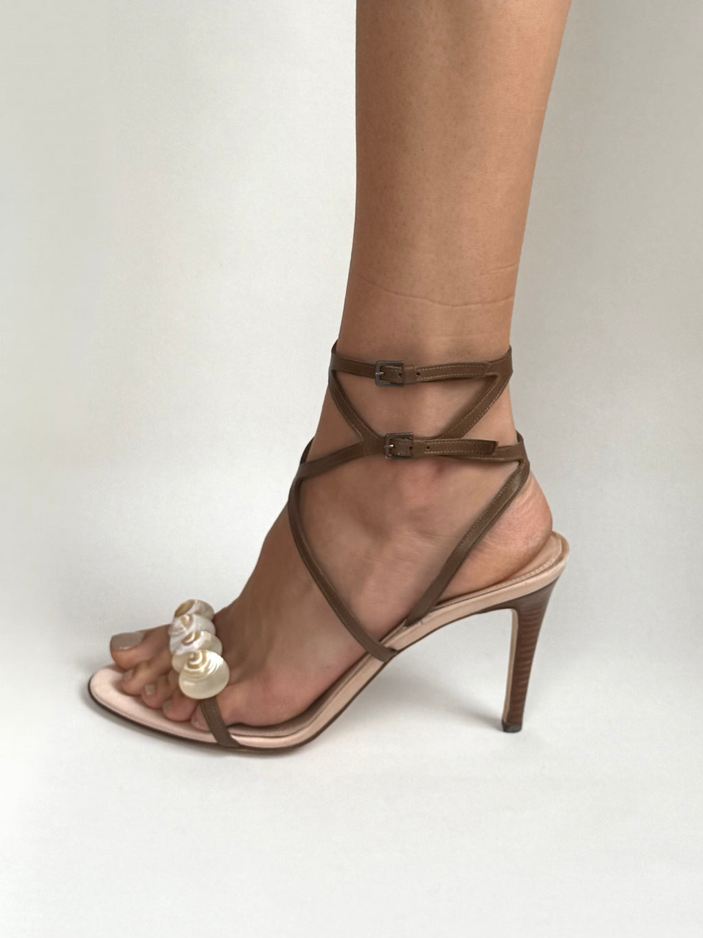 Sergio Rossi Mother of Pearl Heels / US 10