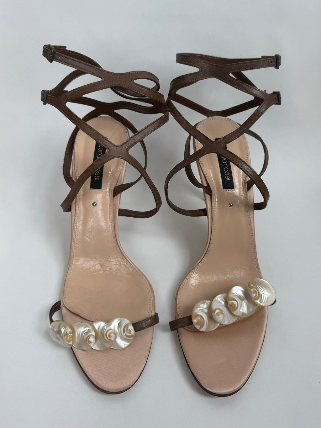 Sergio Rossi Mother of Pearl Heels / US 10