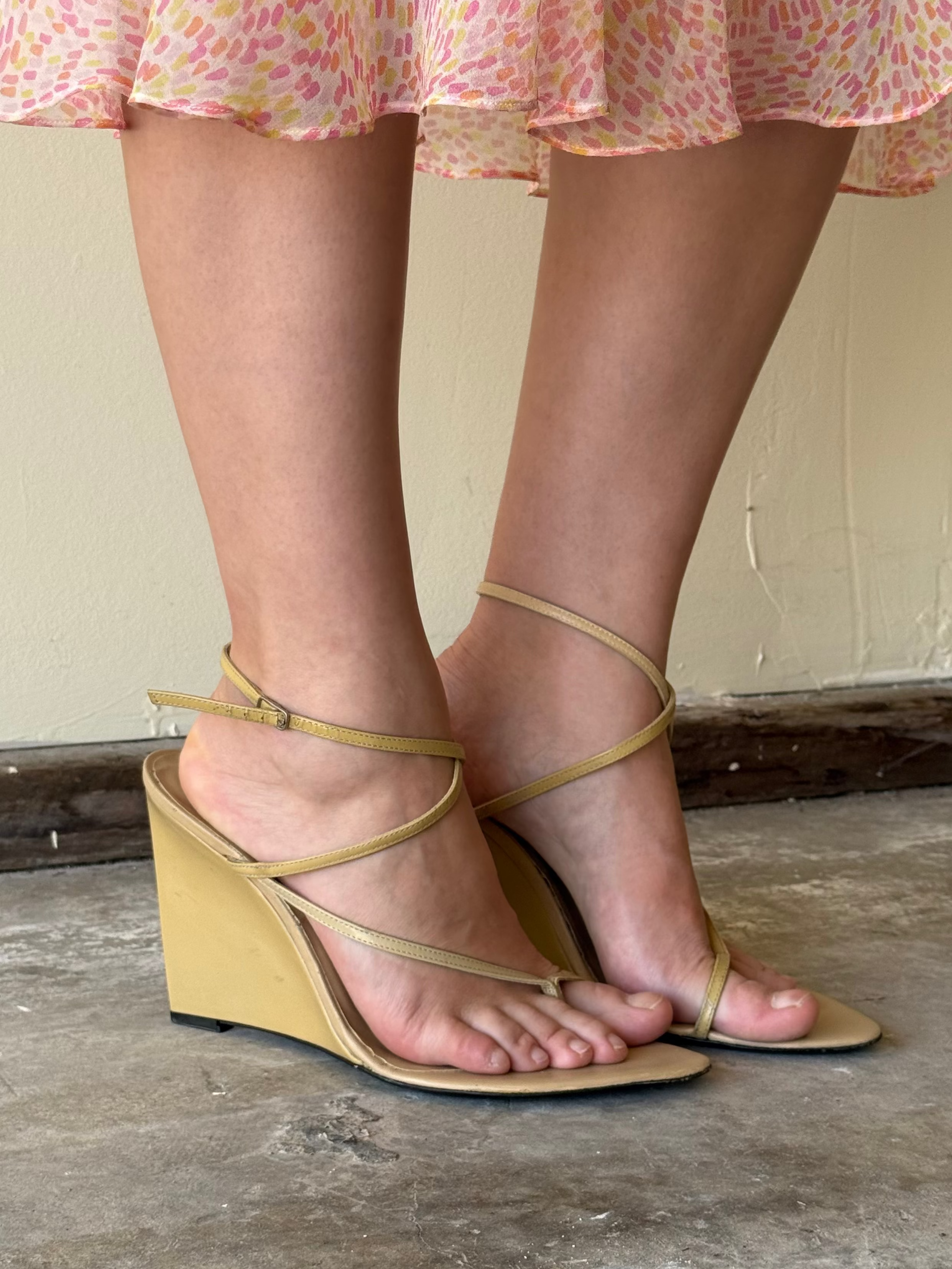 Sergio Rossio Patent Leather Wedges / 40