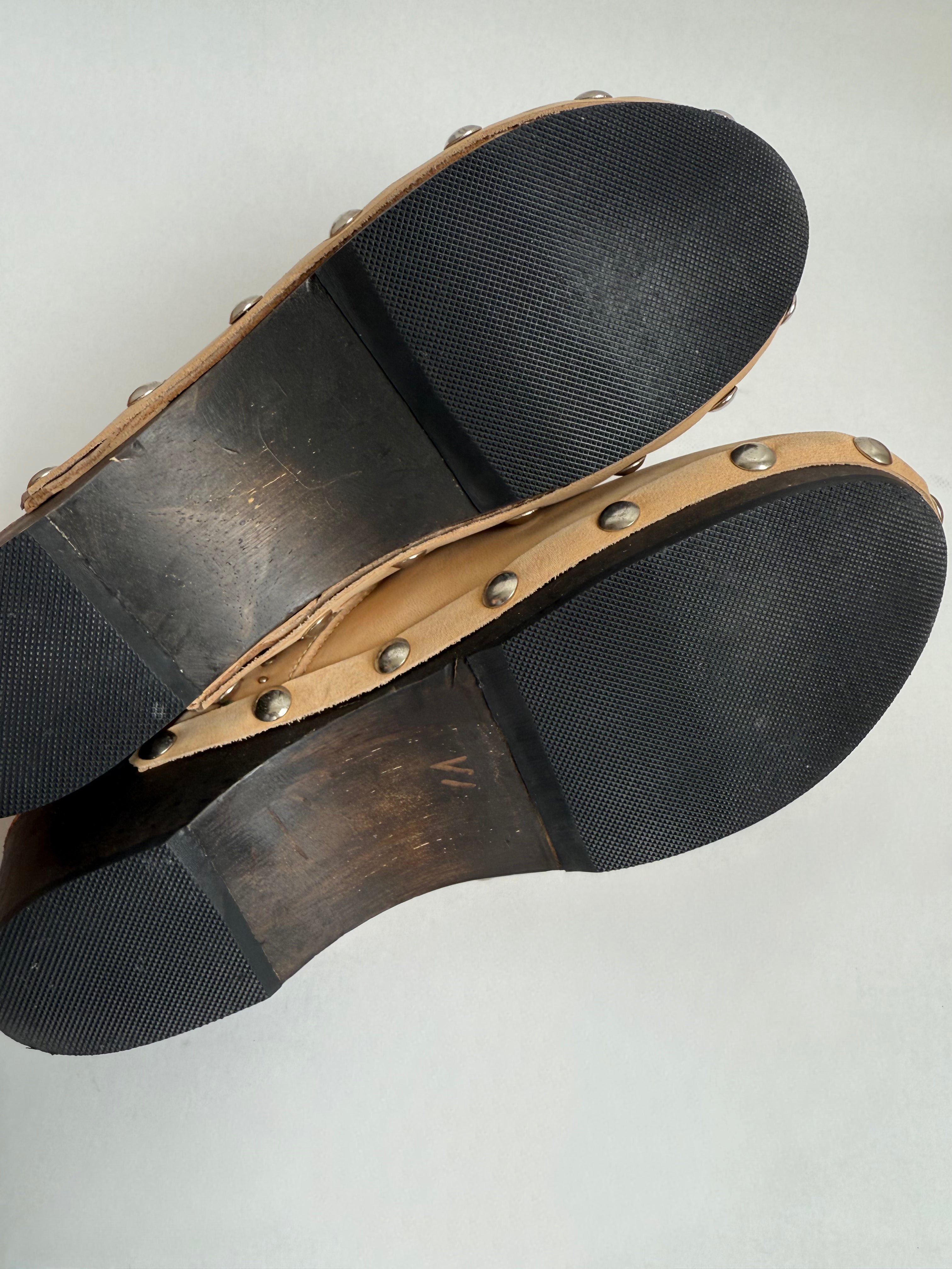 Saks Fifth Avenue Embellished Clogs / 8