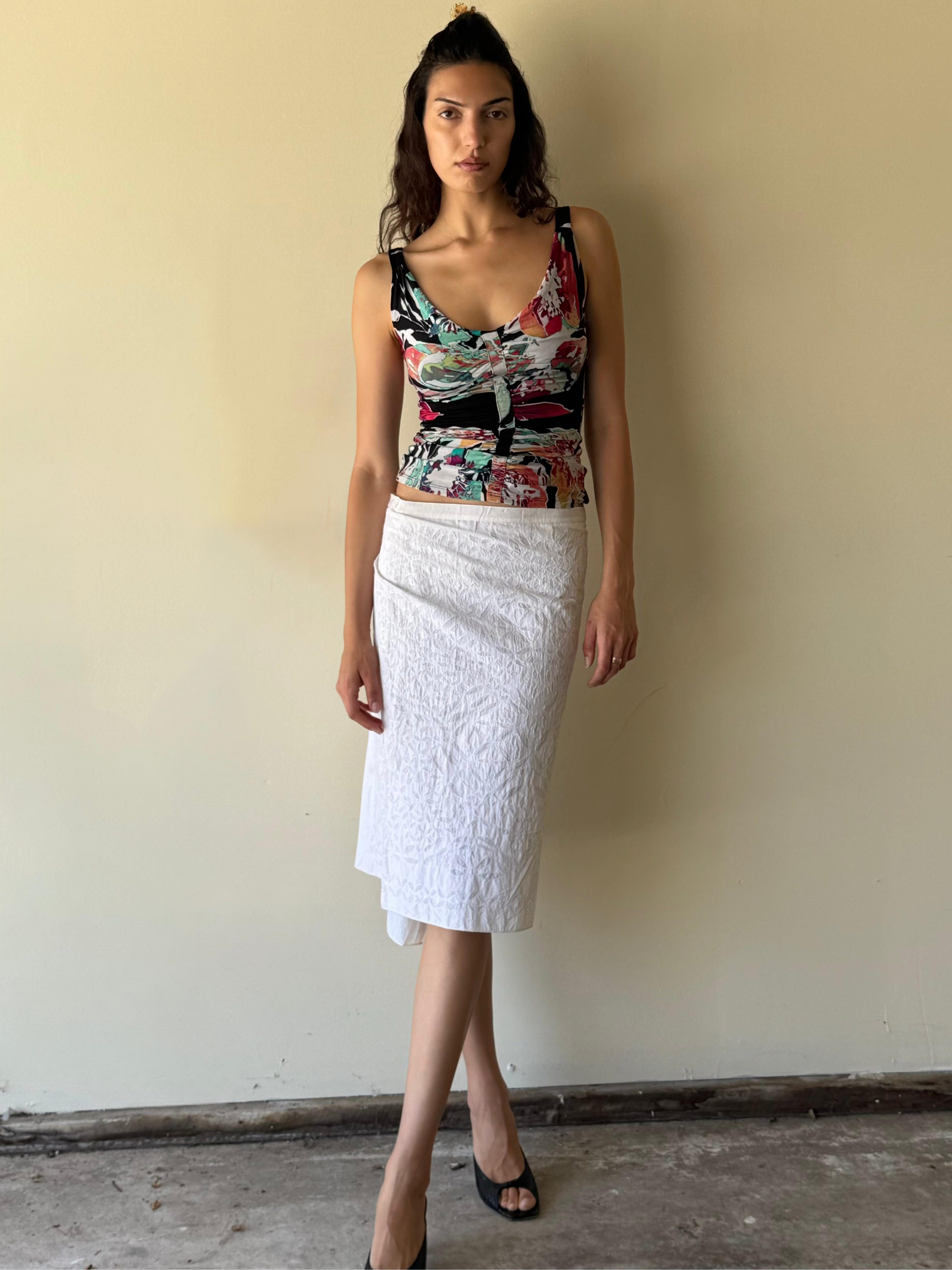 DKNY Embroidered Skirt / 4