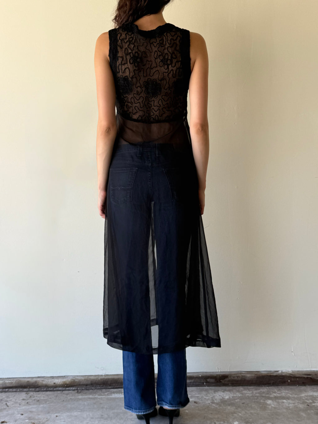 Vintage Ferrone Embroidered Duster