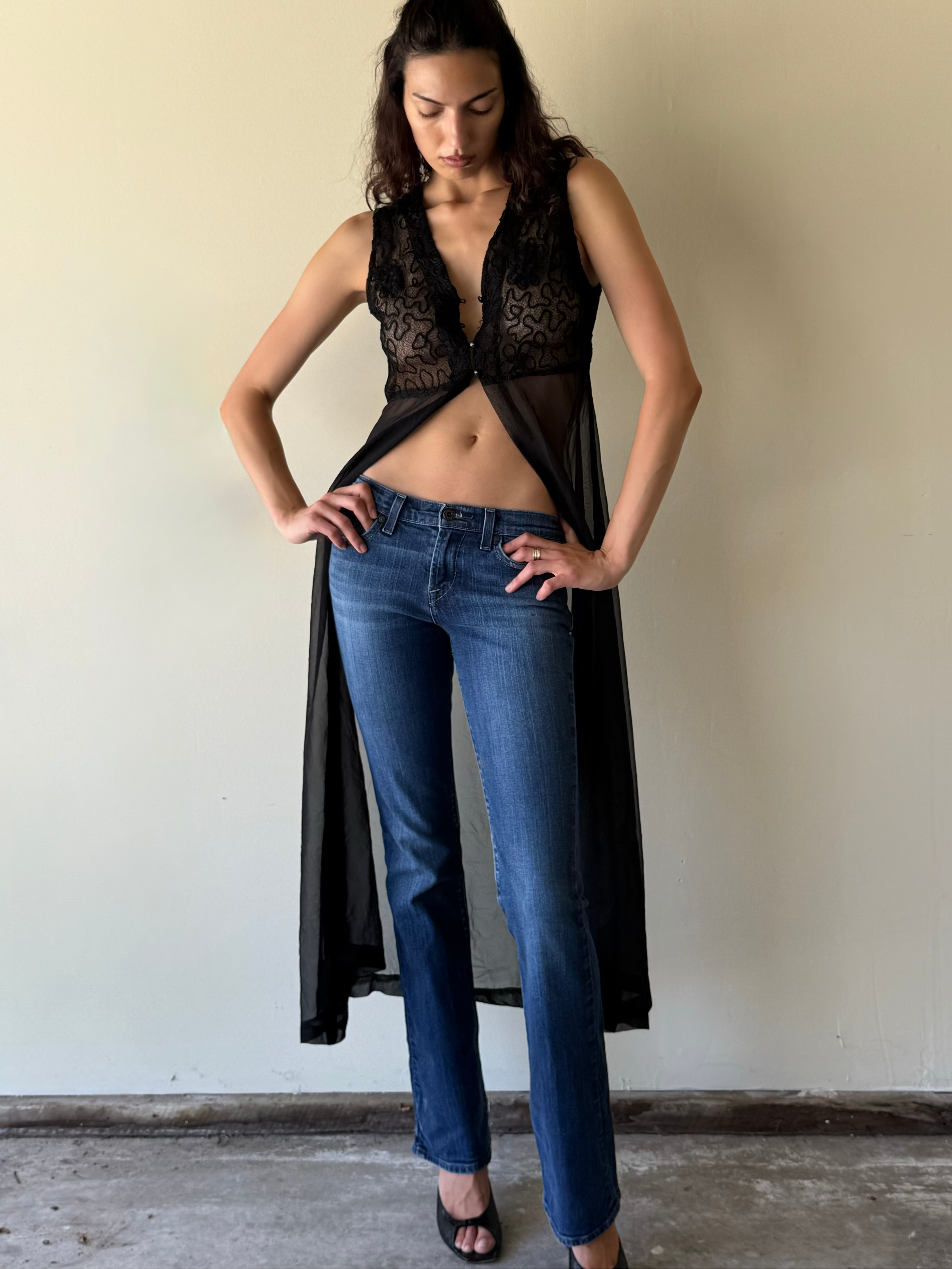 Vintage Ferrone Embroidered Duster