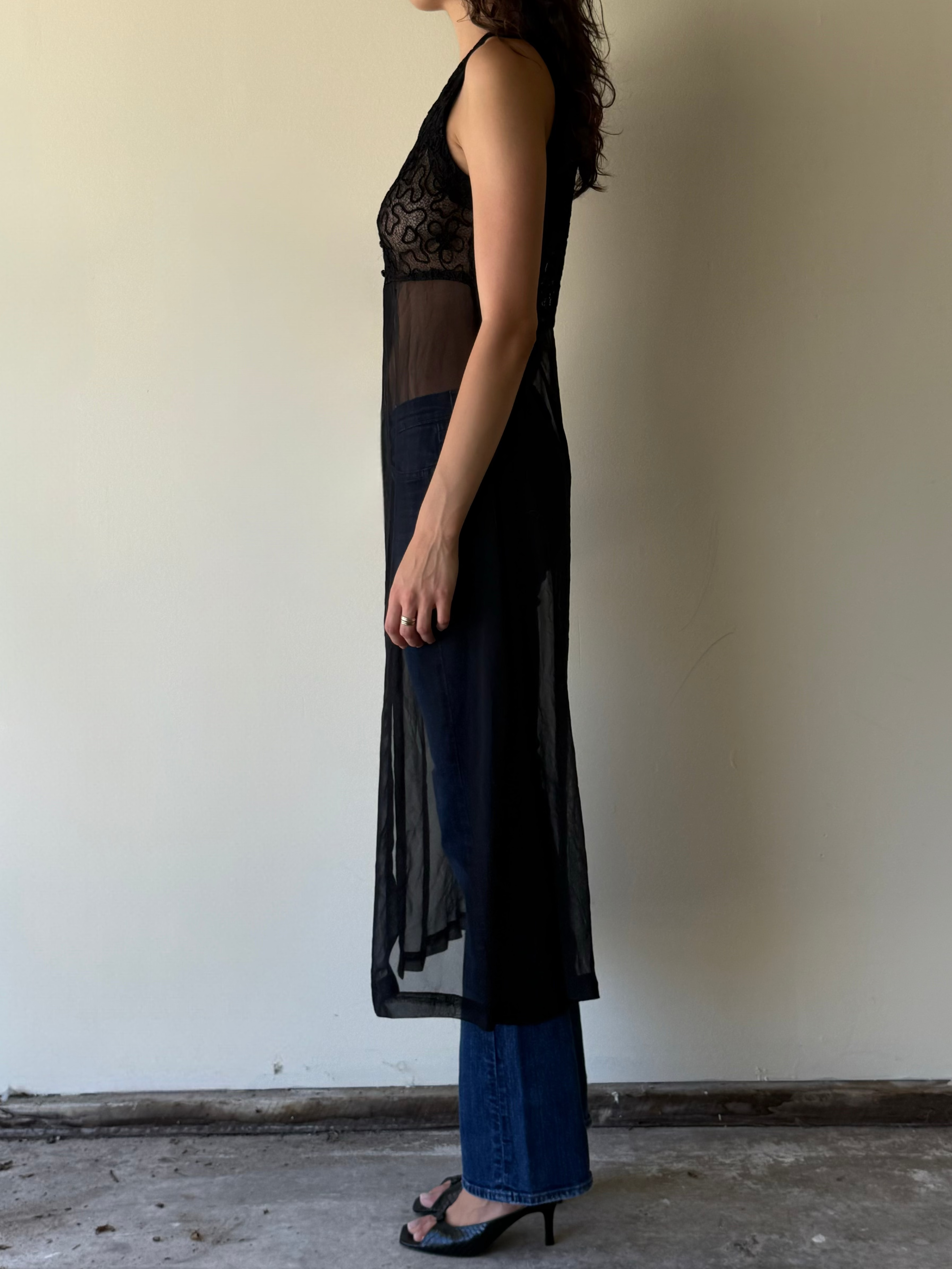 Vintage Ferrone Embroidered Duster