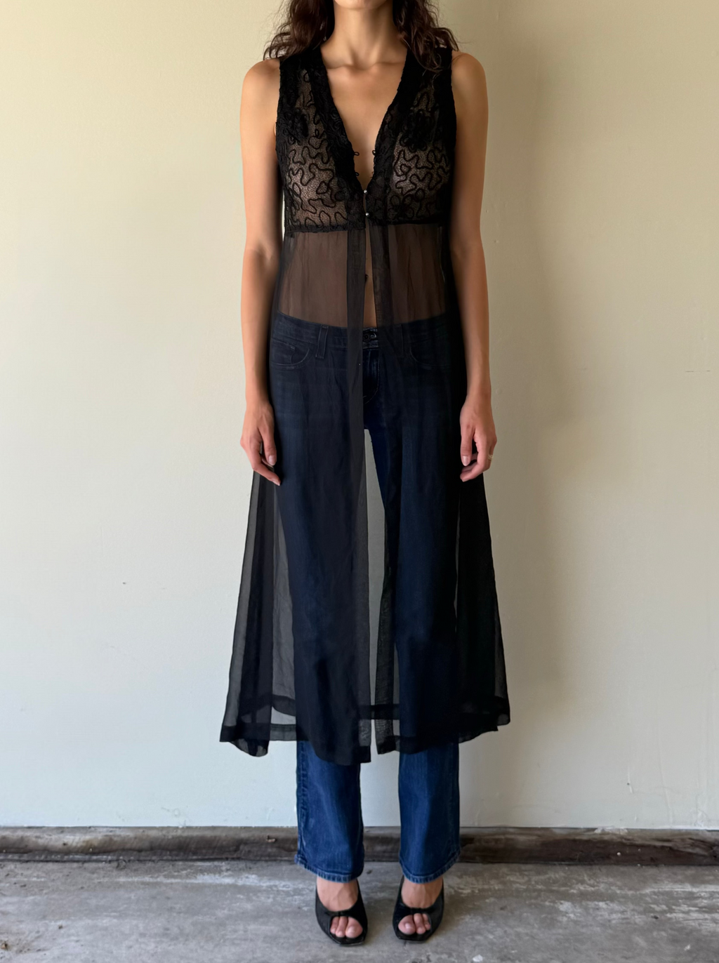 Vintage Ferrone Embroidered Duster