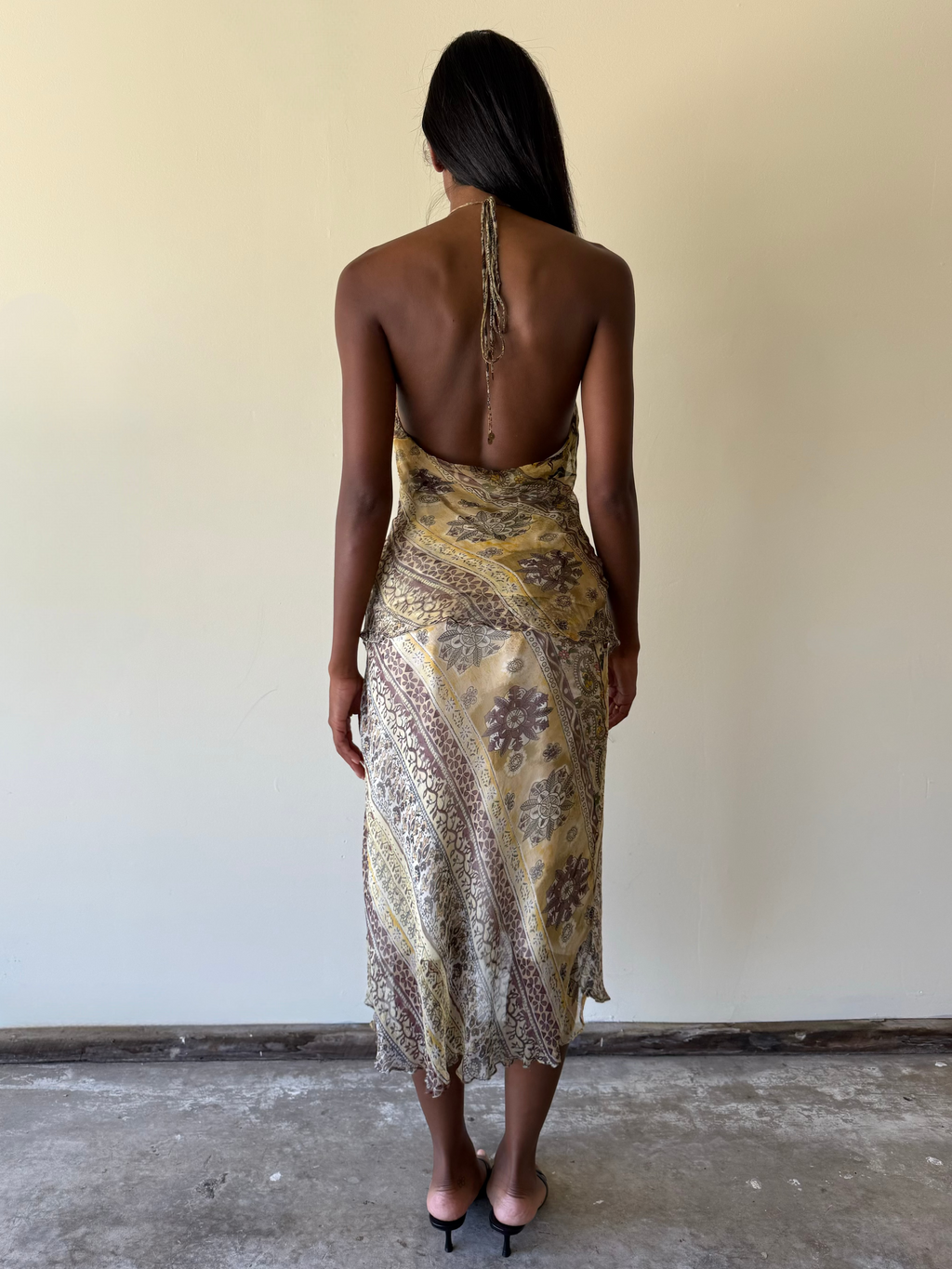 Vintage Derhy Silk Set / S