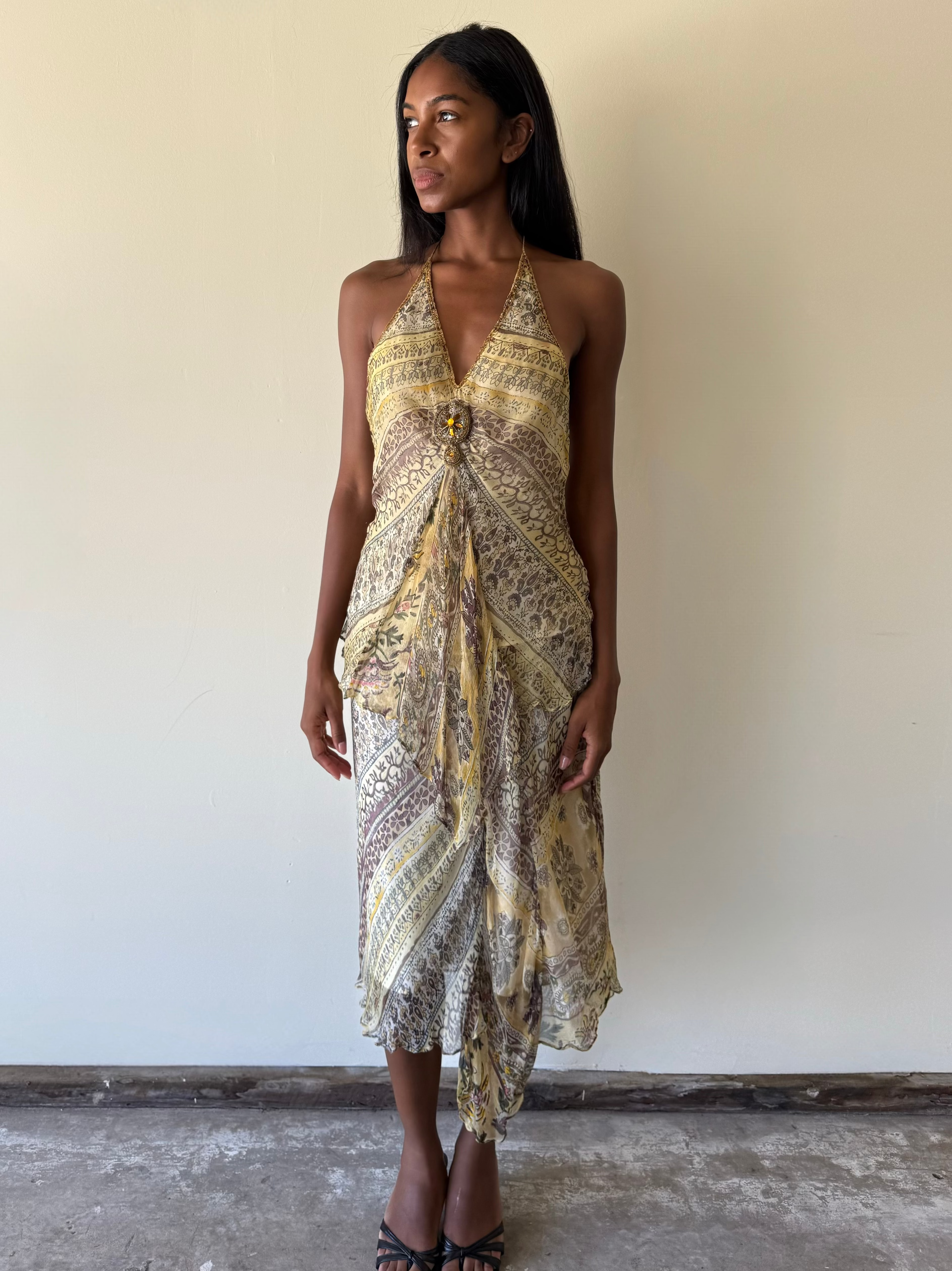 Vintage Derhy Silk Set / S
