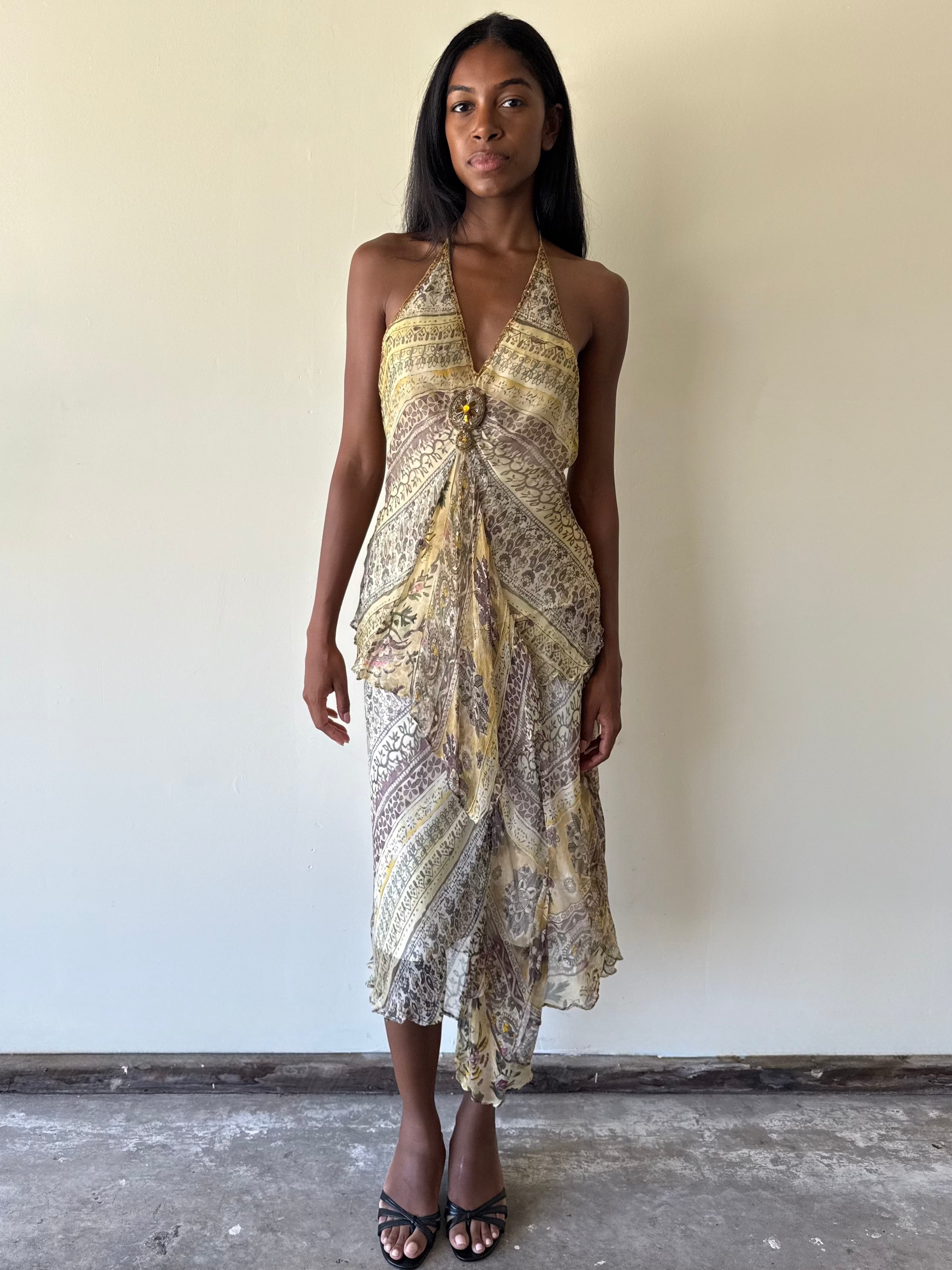 Vintage Derhy Silk Set / S