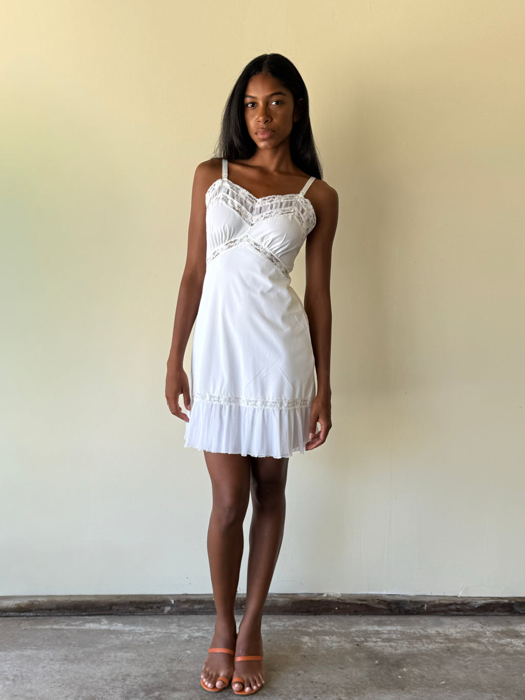 Vintage Lace Slip Dress / s