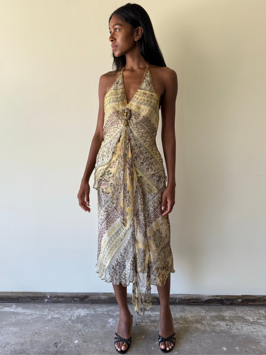 Vintage Derhy Silk Set / S