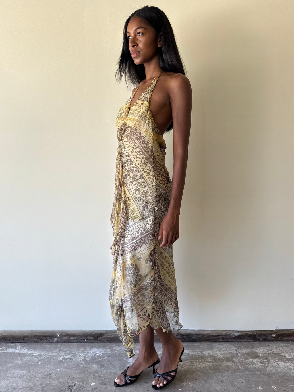 Vintage Derhy Silk Set / S