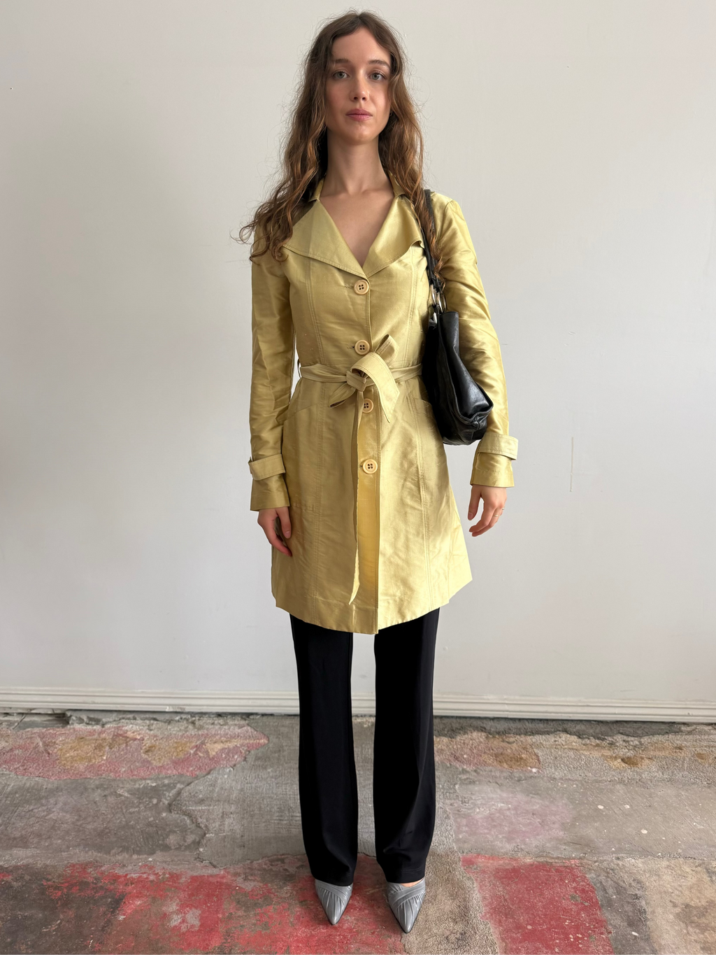 Silk Trench Coat /