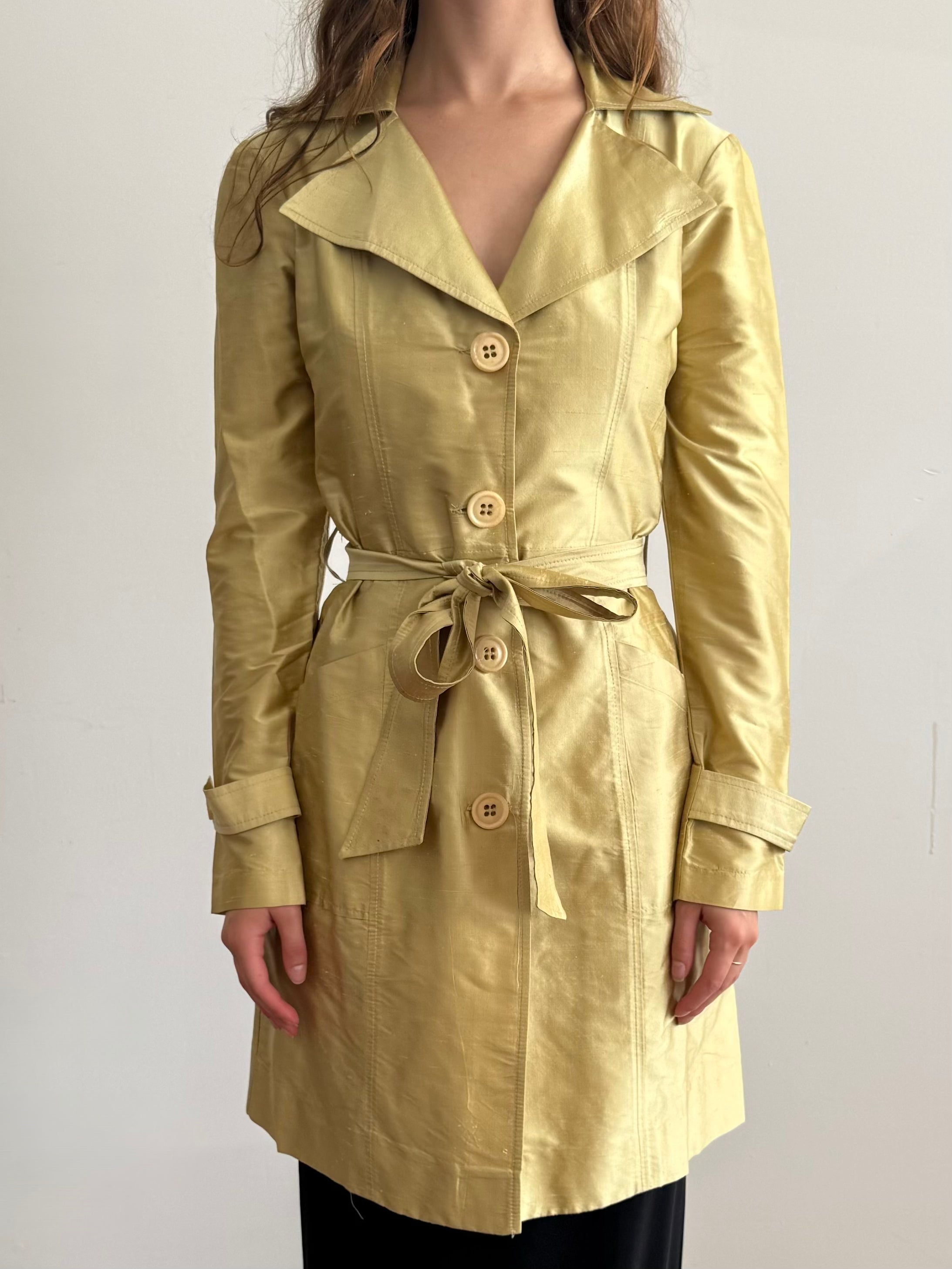 Silk Trench Coat /