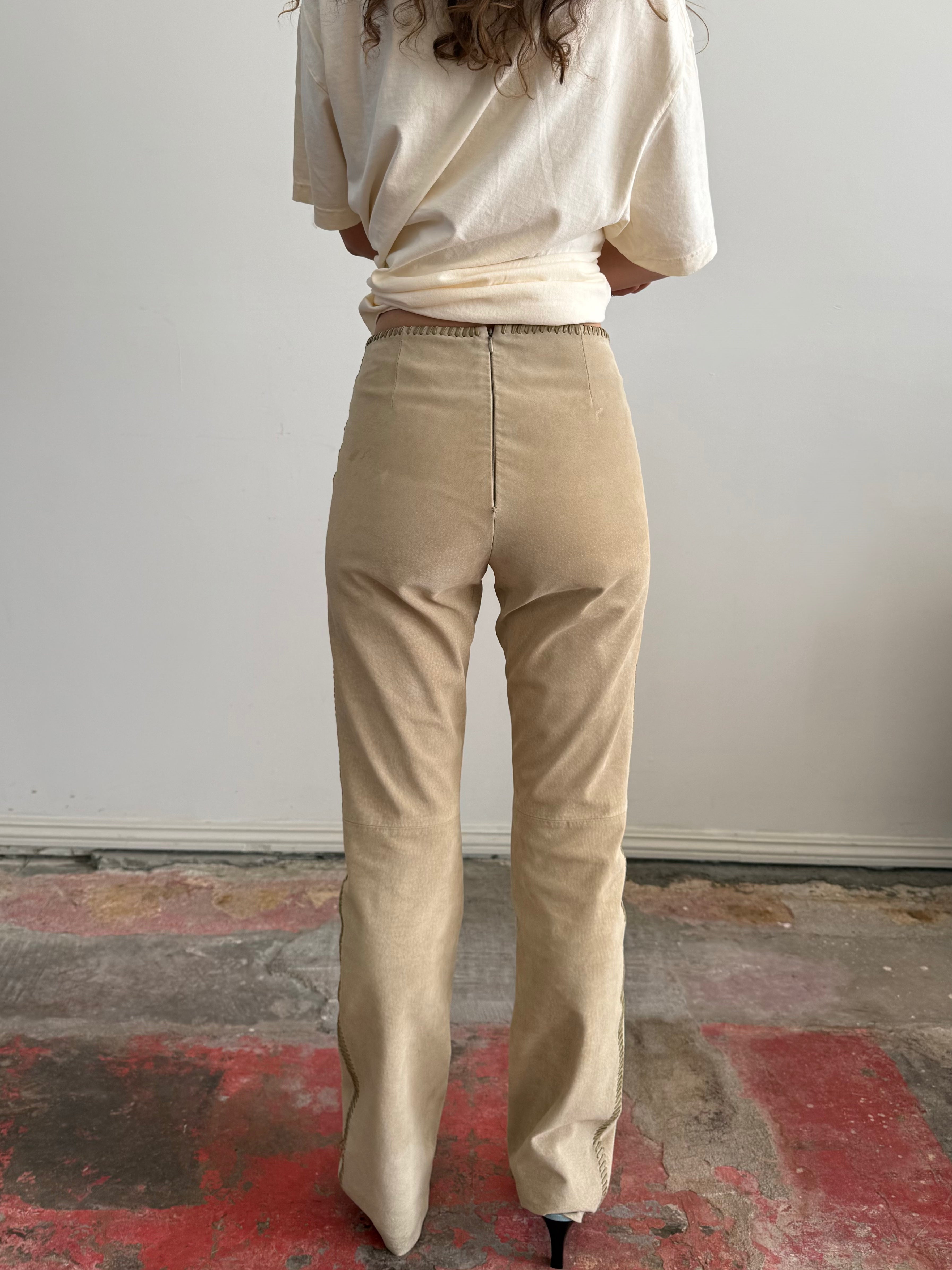 Hugo Buscati Suede Trousers