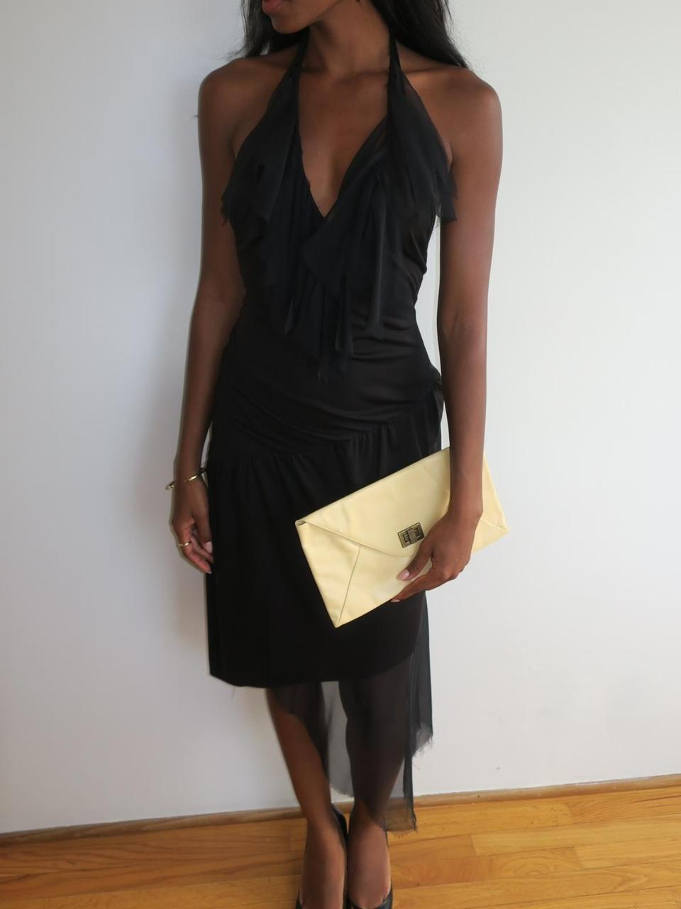 Unsigned 90s Asymmetrical Dress