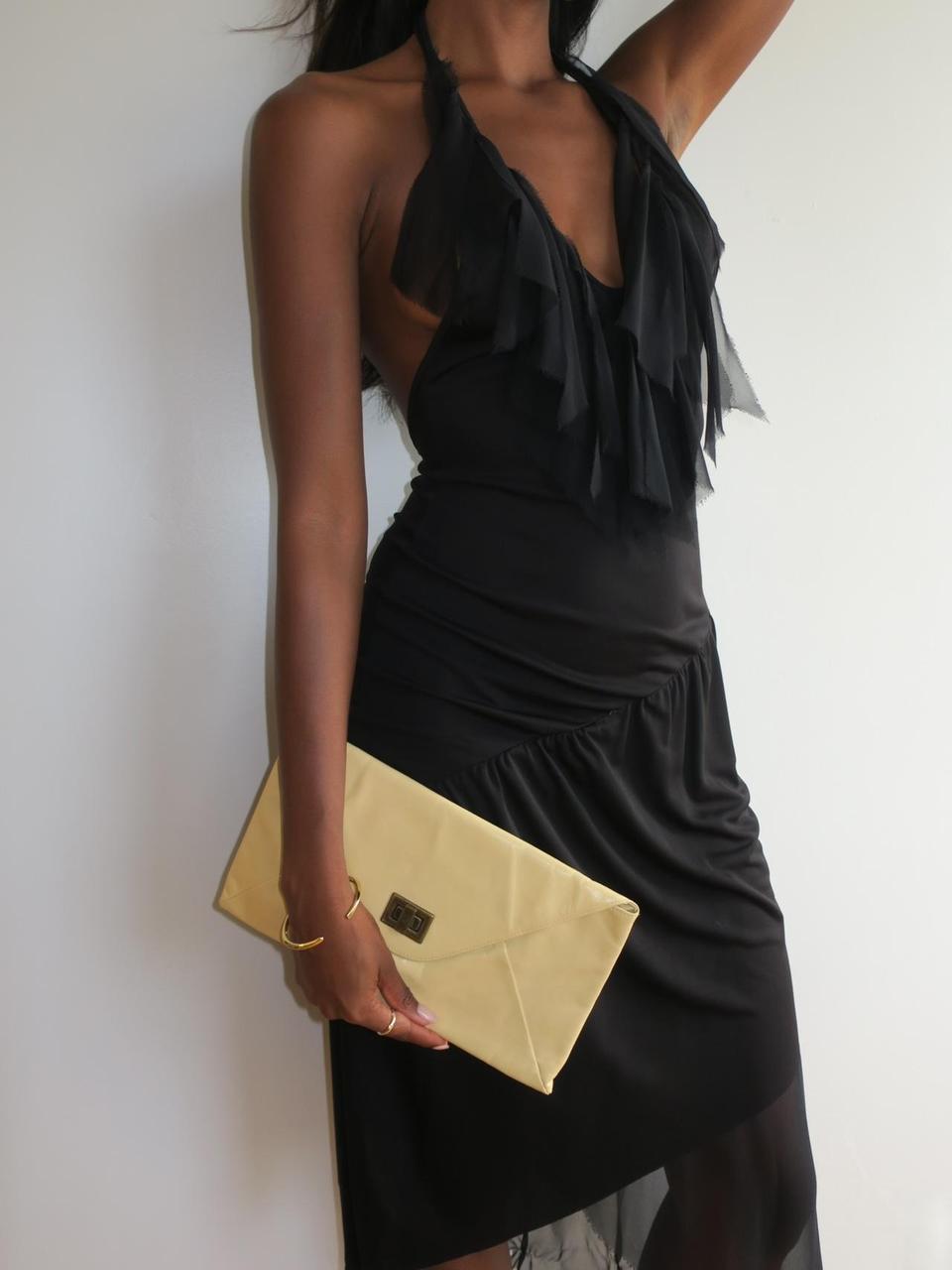 Unsigned 90s Asymmetrical Dress