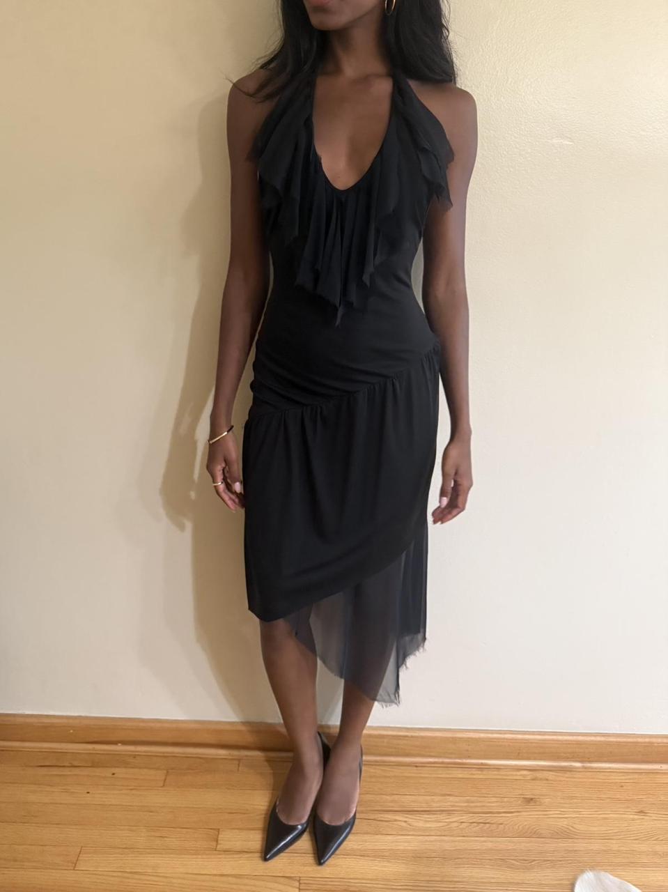 Unsigned 90s Asymmetrical Dress