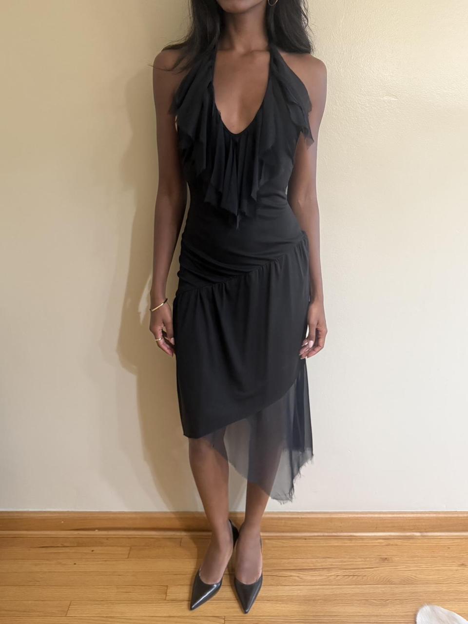 Unsigned 90s Asymmetrical Dress